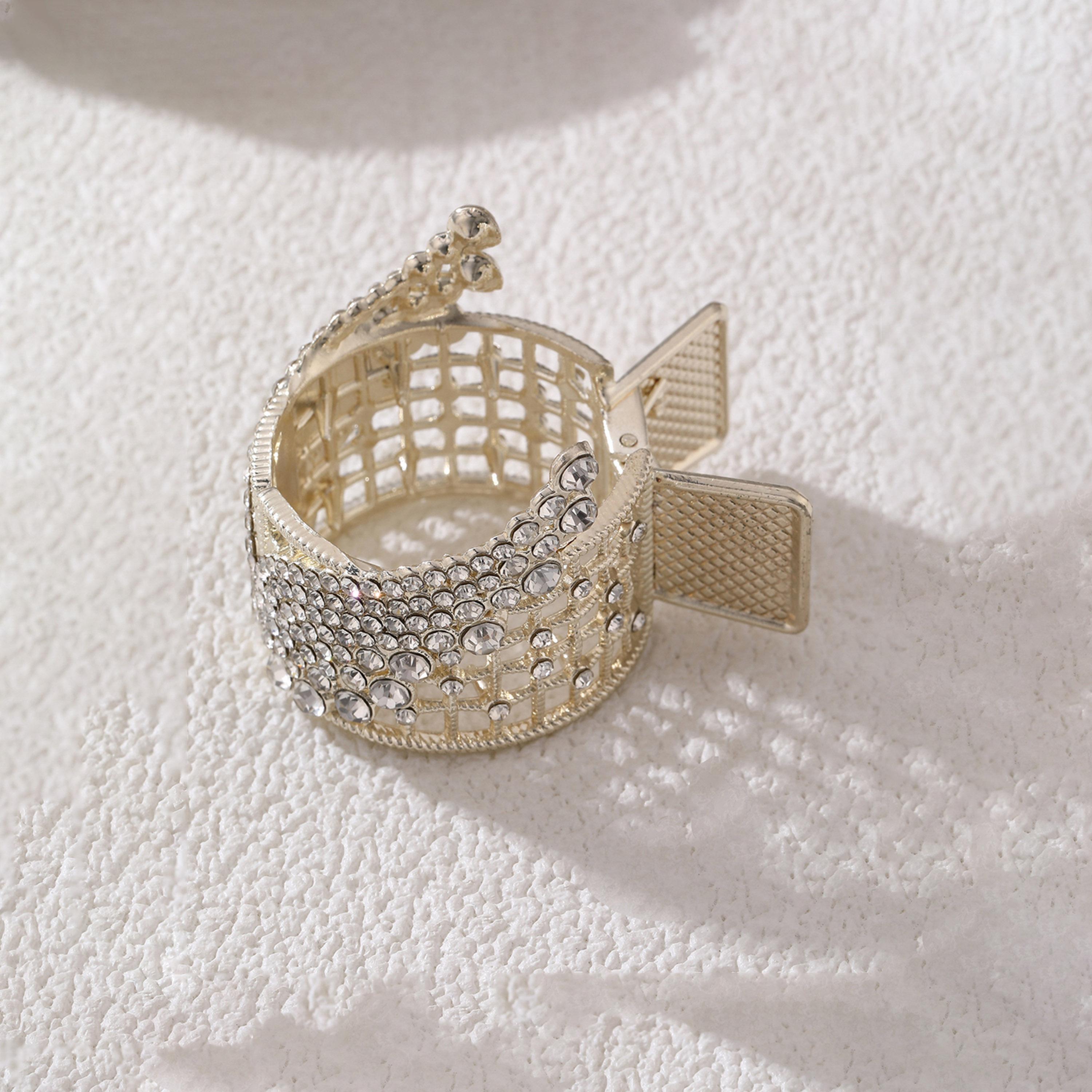 تيك تو - مشبك شعر  مزين بأحجار الراين-women-hairaccessories-clips-image-2