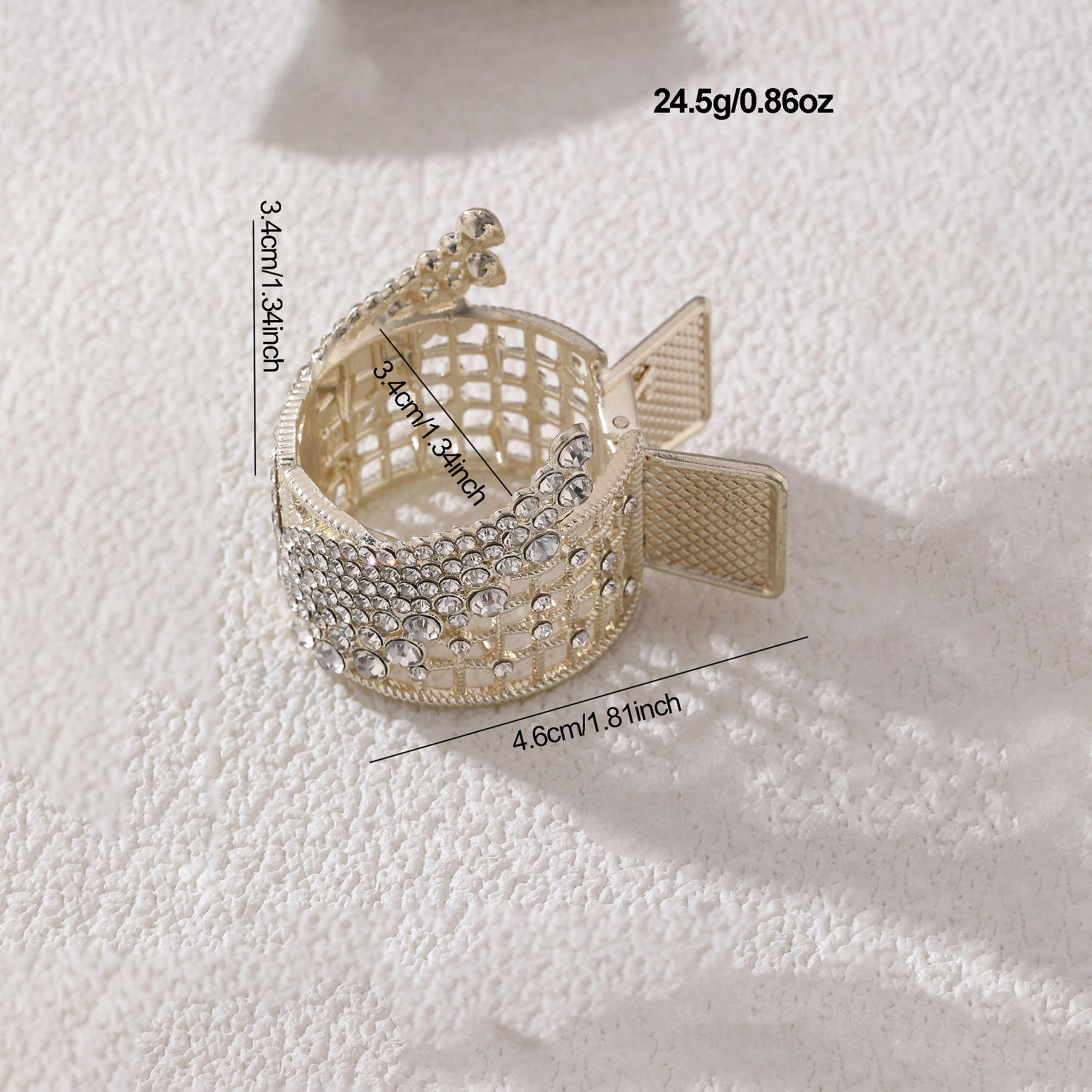 تيك تو - مشبك شعر  مزين بأحجار الراين-women-hairaccessories-clips-image-4