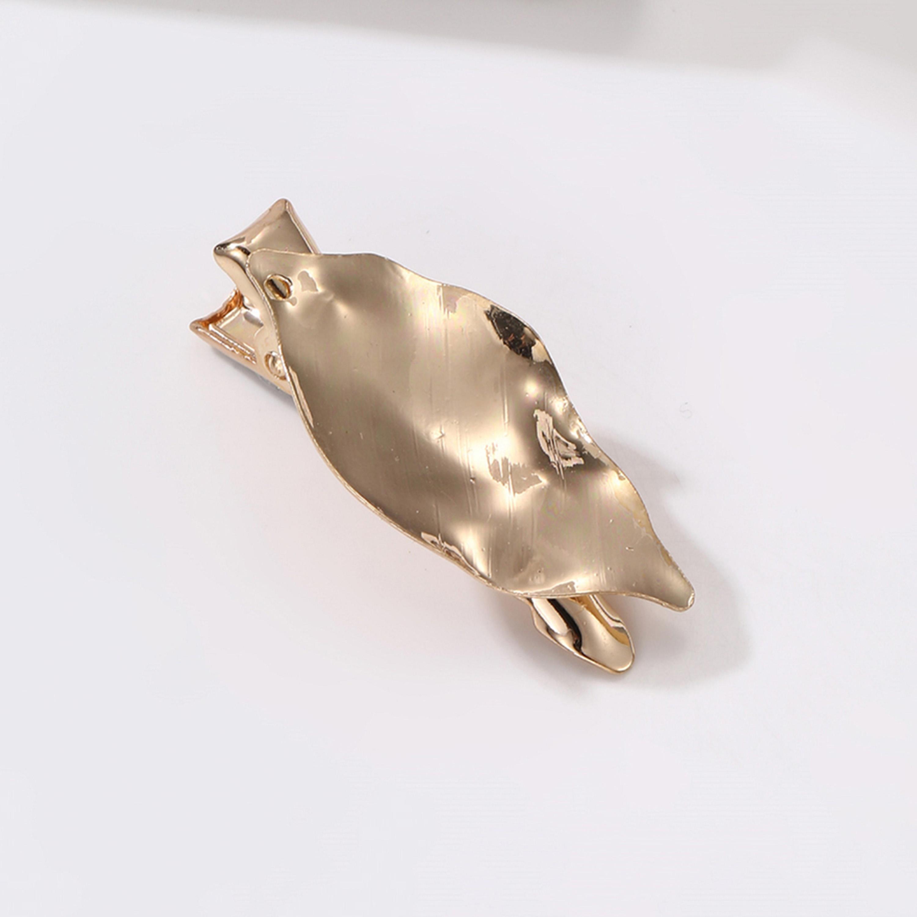 Take Two Leaf Shape Iron Hair Clip-women-hairaccessories-clips-image-1