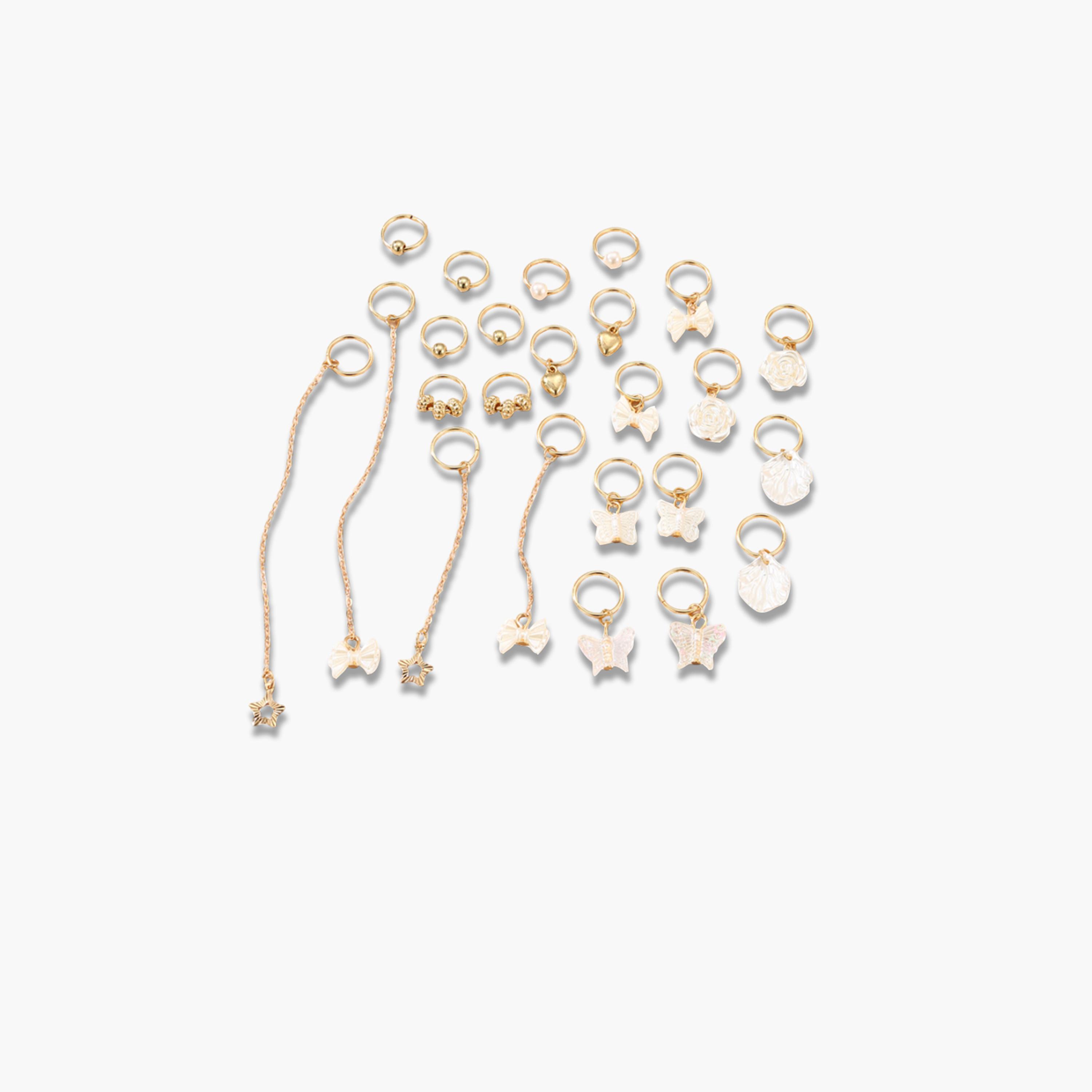 تيك تو - طقم 24 حلقة شعر مزخرفة-women-hairaccessories-others-image-1