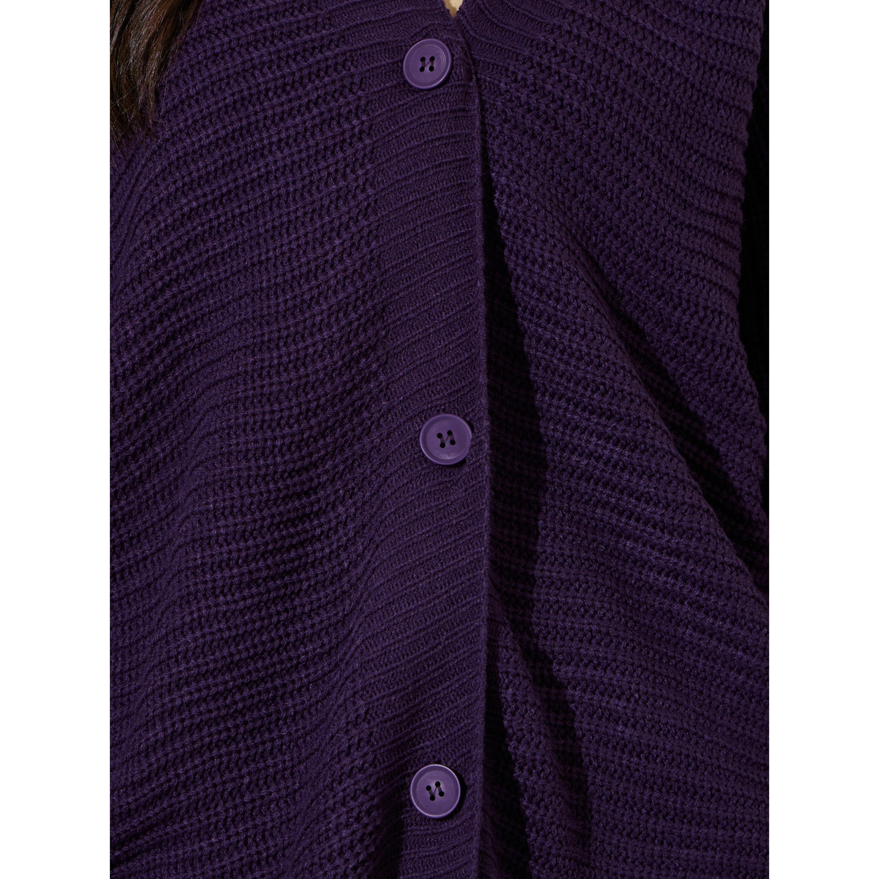 Styli Oversized Chunky Knit Button Down Cardigan-women-winterwear-cardigansandjumpers-cardigans-image-5