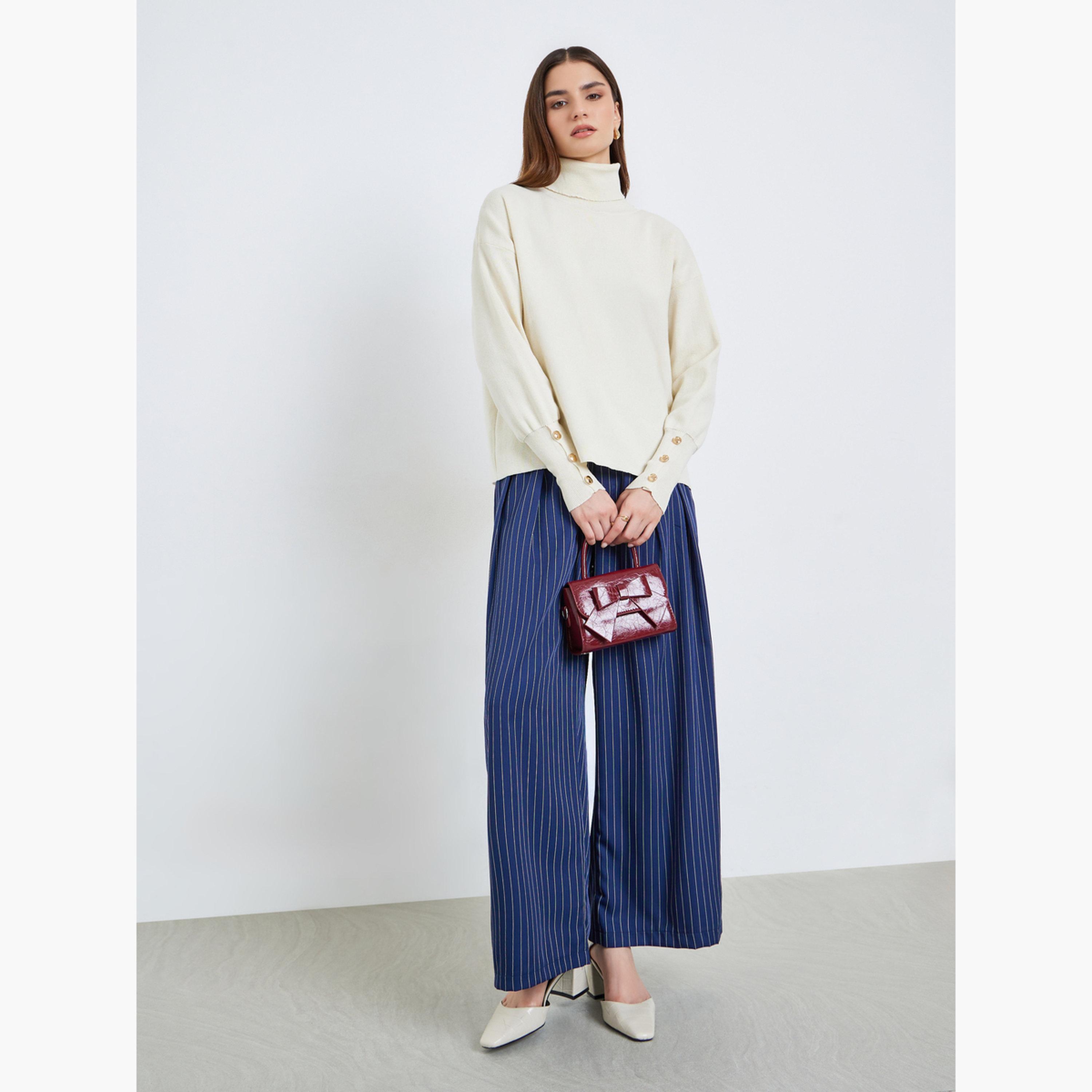 سويتر بياقة عالية وبقصة واسعة-women-clothing-cardigansandjumpers-jumpers-image-2