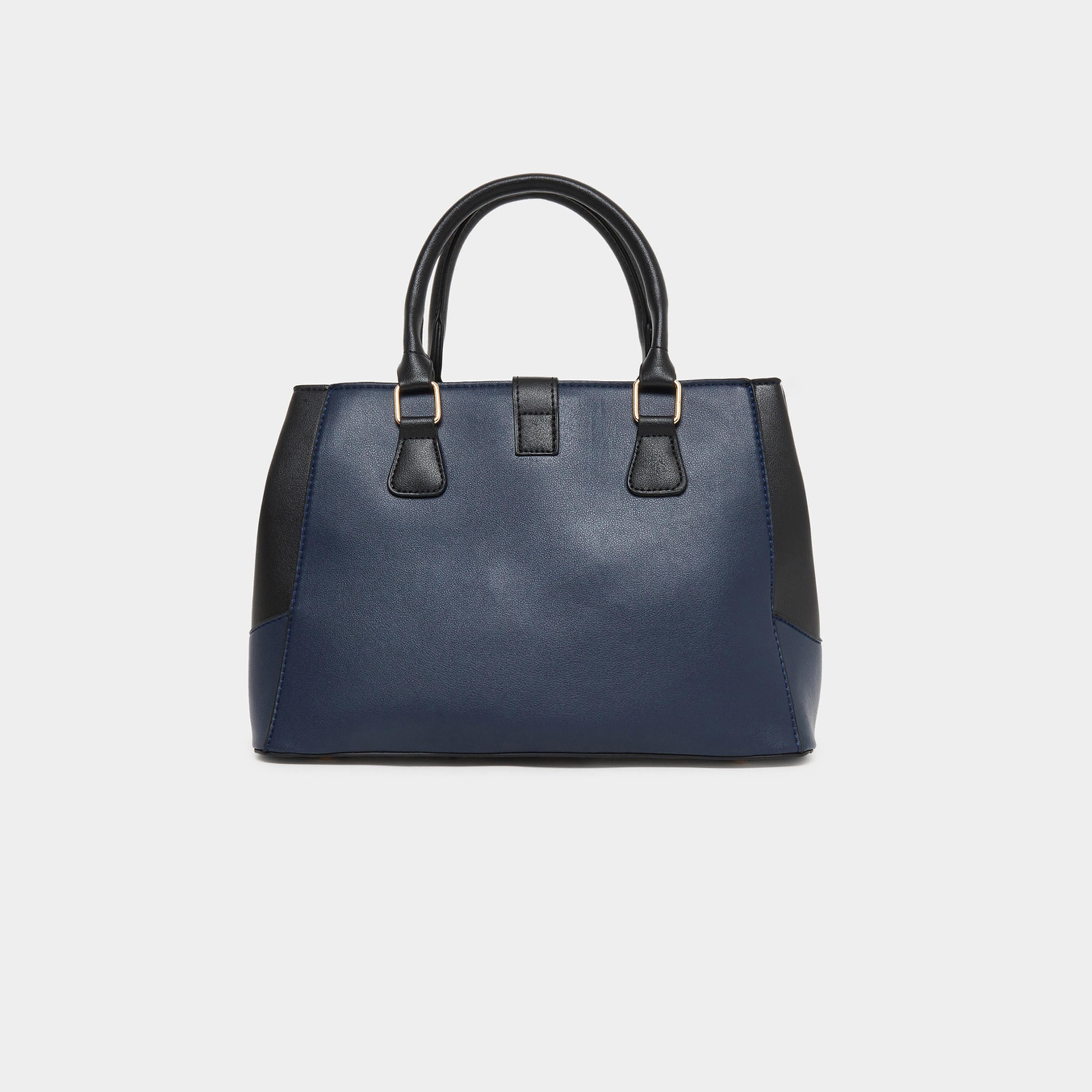 تيك تو - شنطة يد بلوحة متباينة ومقابض مزدوجة-women-bagsandwallets-handbags-image-2