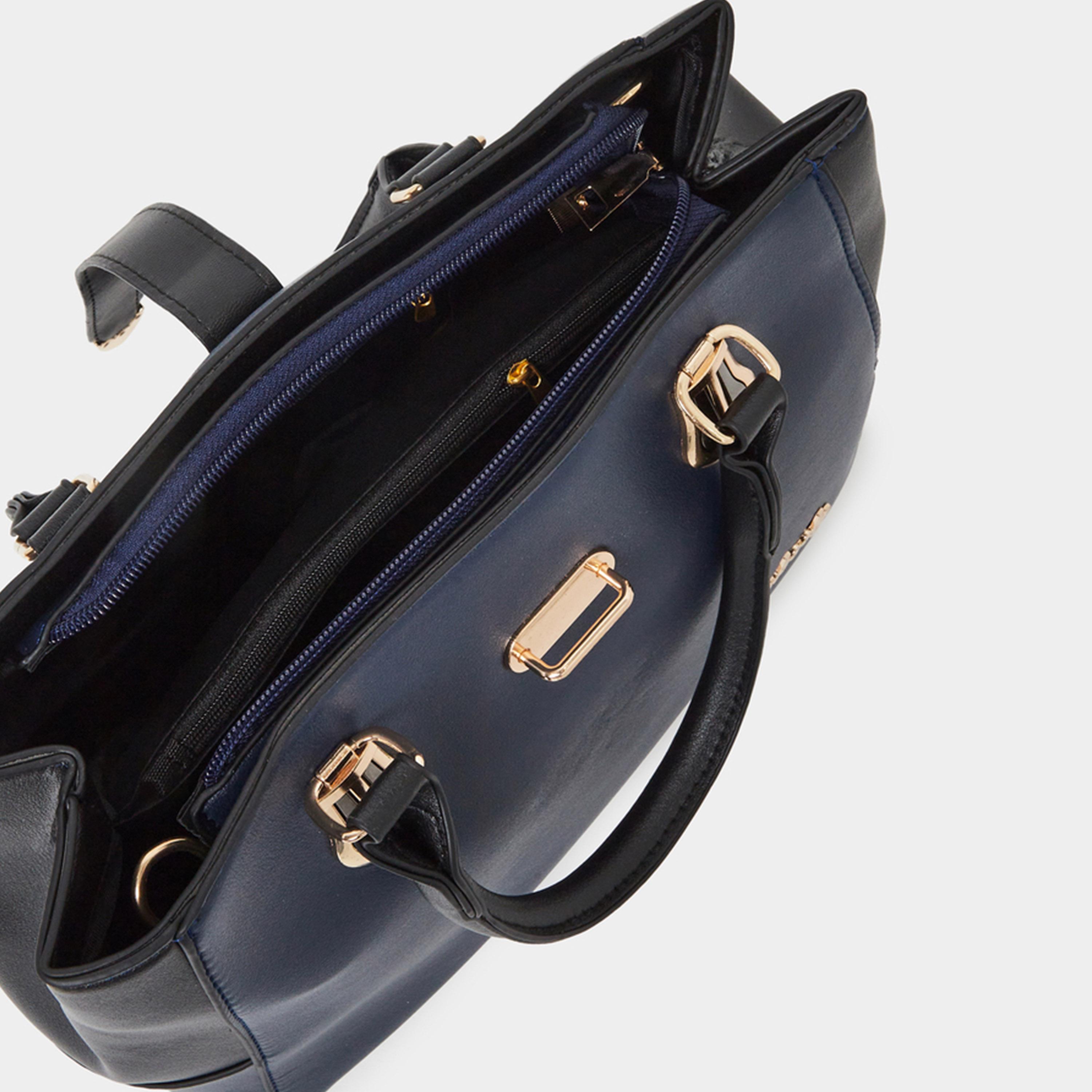 Take Two Contrast Panel Handbag with Double Handles-women-bagsandwallets-handbags-image-3