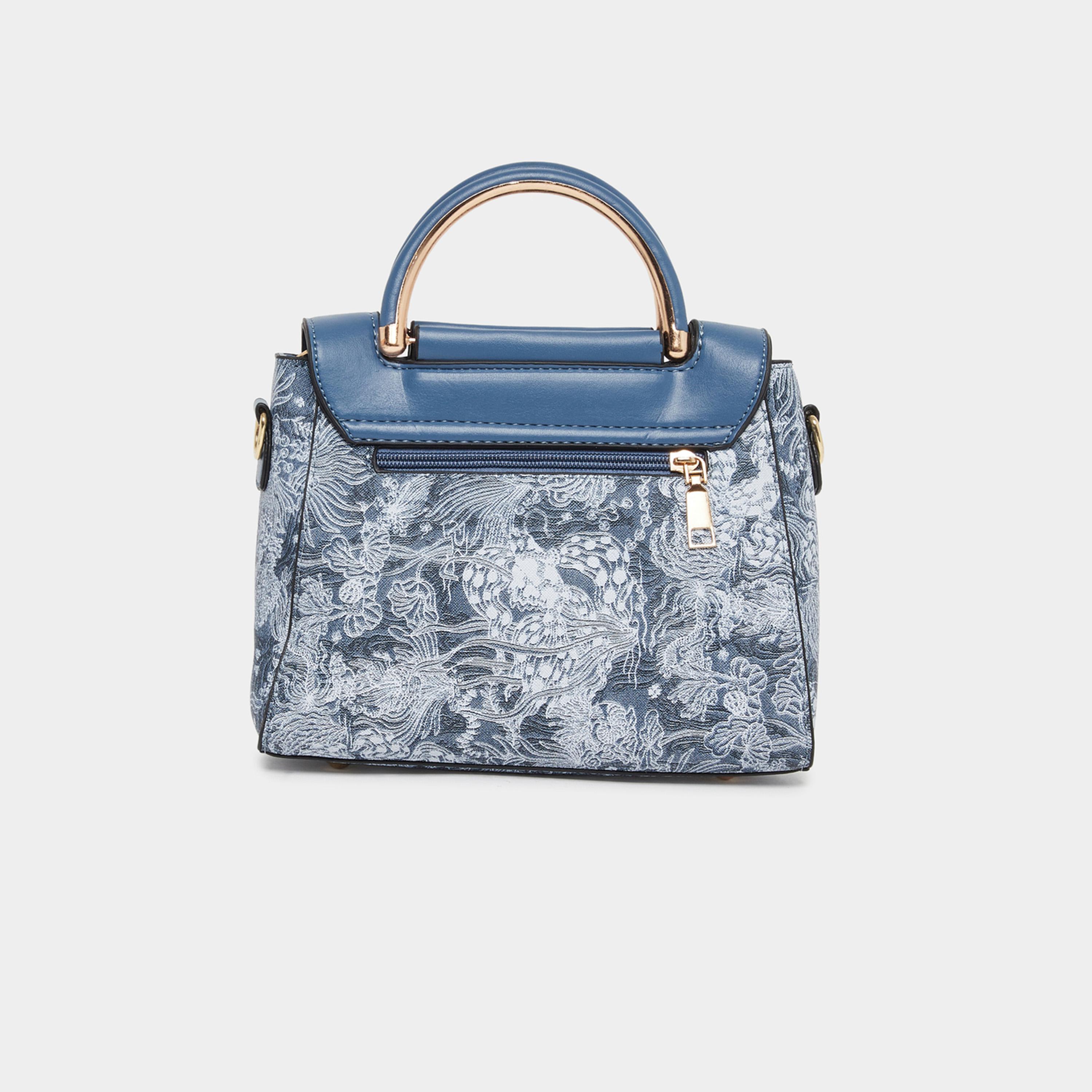 Take Two Blue Swan Decor Accent Handbag-women-bagsandwallets-handbags-image-2