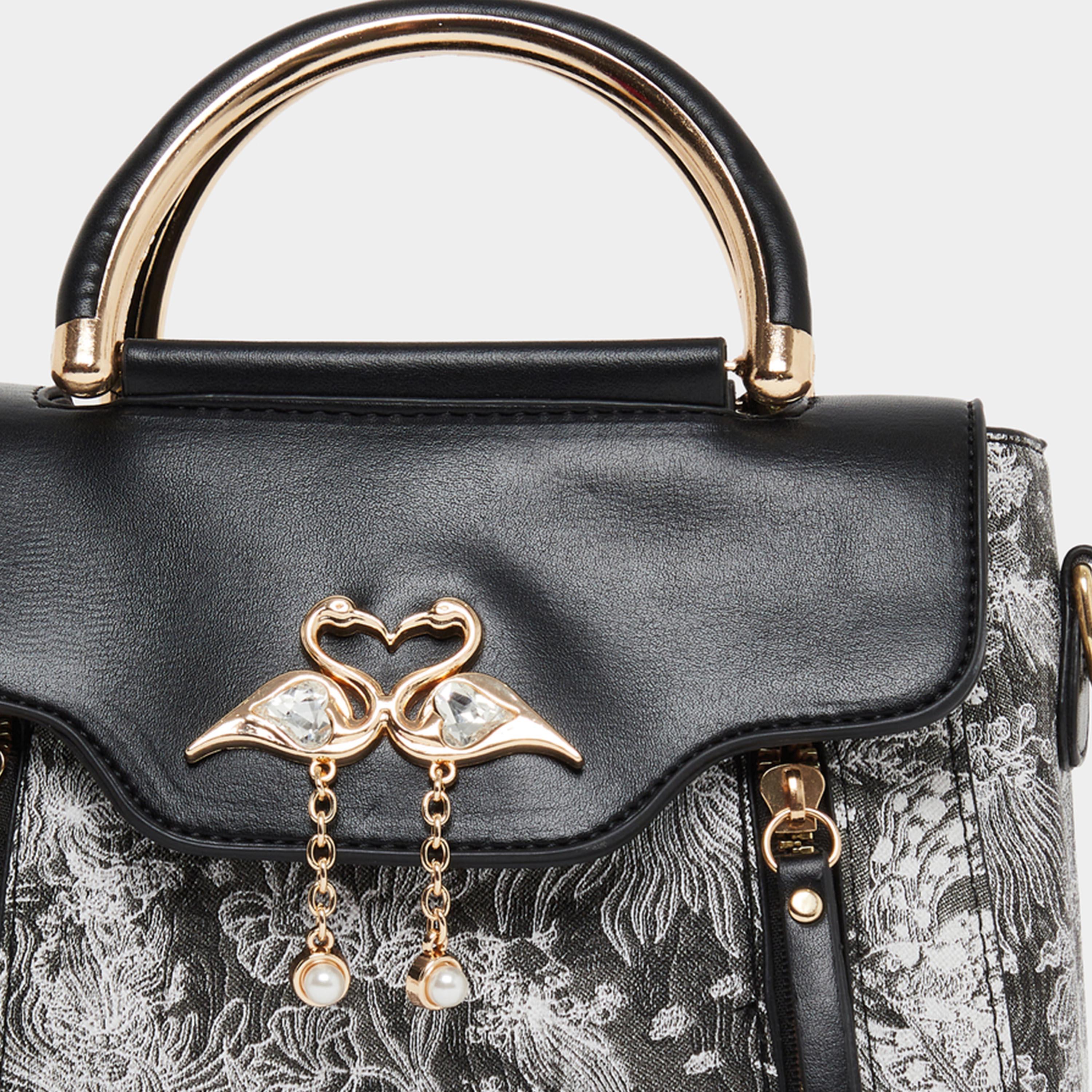تيك تو - شنطة يد بنقشة زهور مع تعليقة قابل للطي-women-bagsandwallets-handbags-image-4