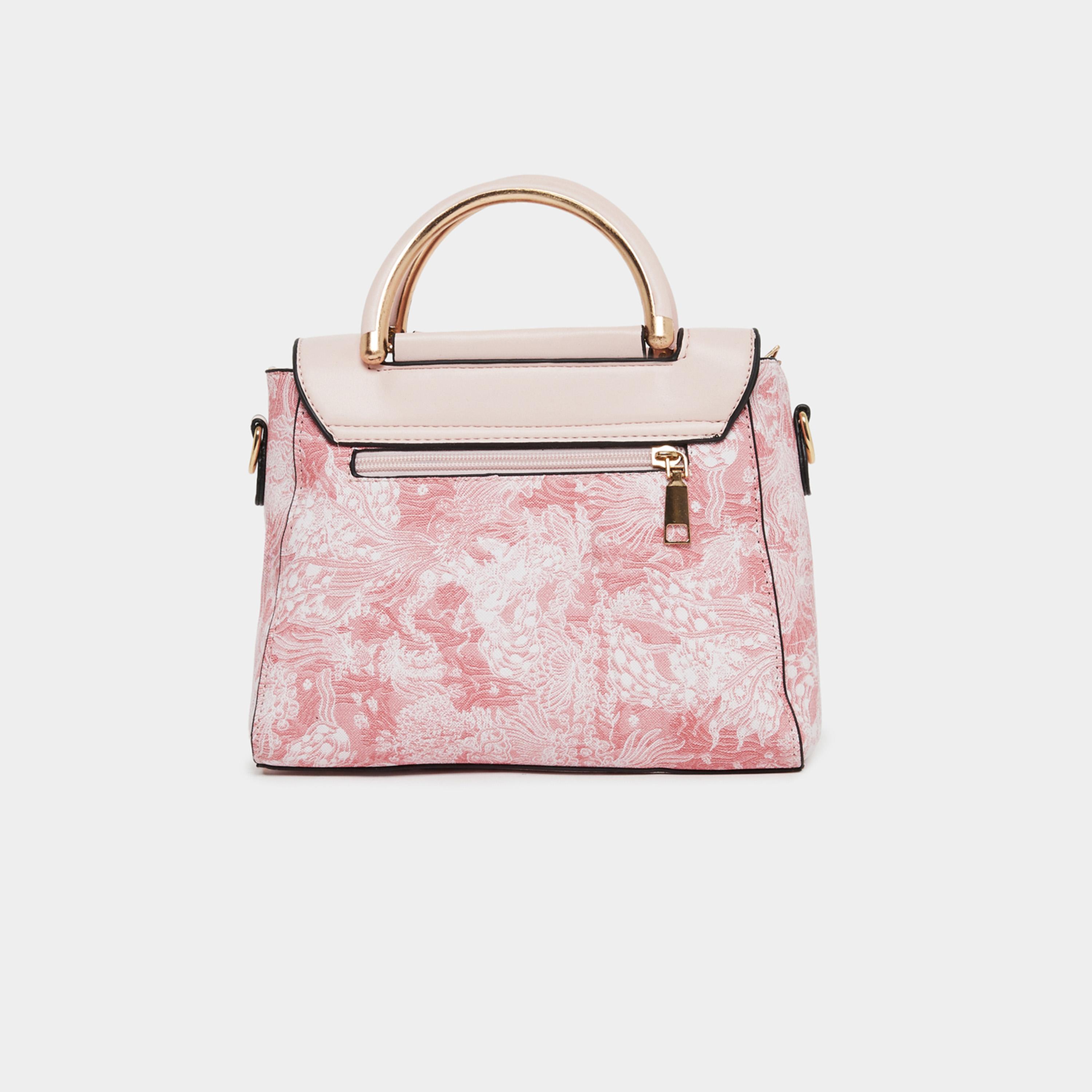 تيك تو - شنطة يد بنقشة زهور مع تعليقة قابل للطي-women-bagsandwallets-handbags-image-2