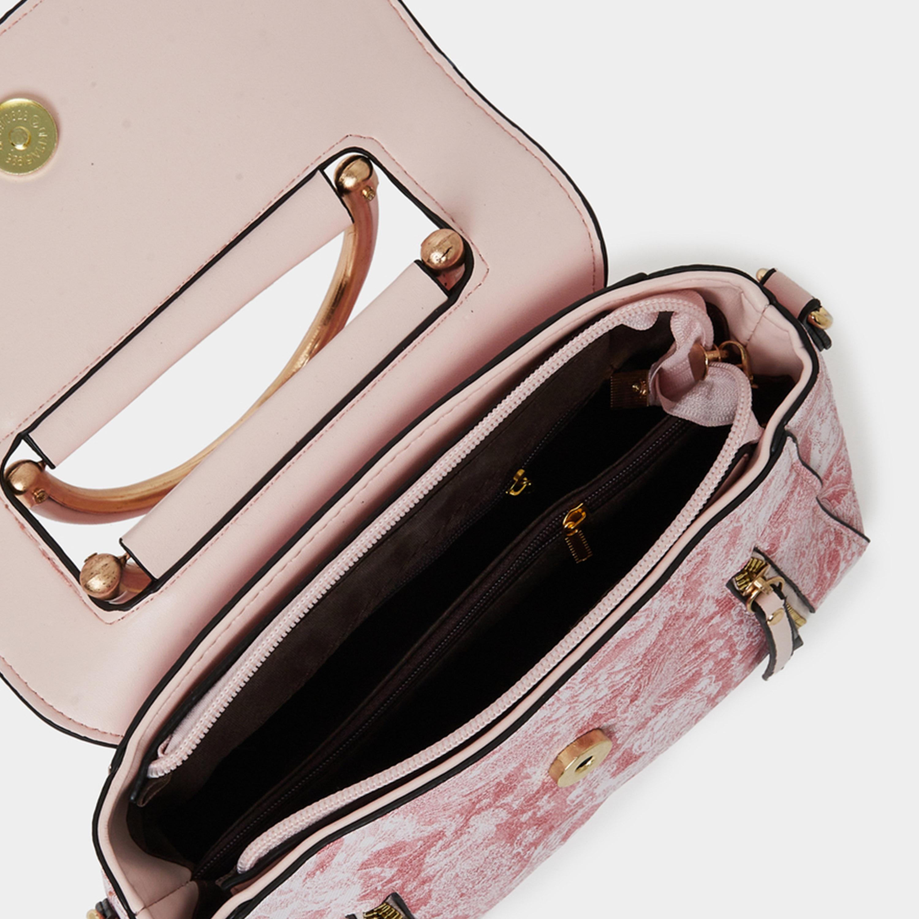 تيك تو - شنطة يد بنقشة زهور مع تعليقة قابل للطي-women-bagsandwallets-handbags-image-3
