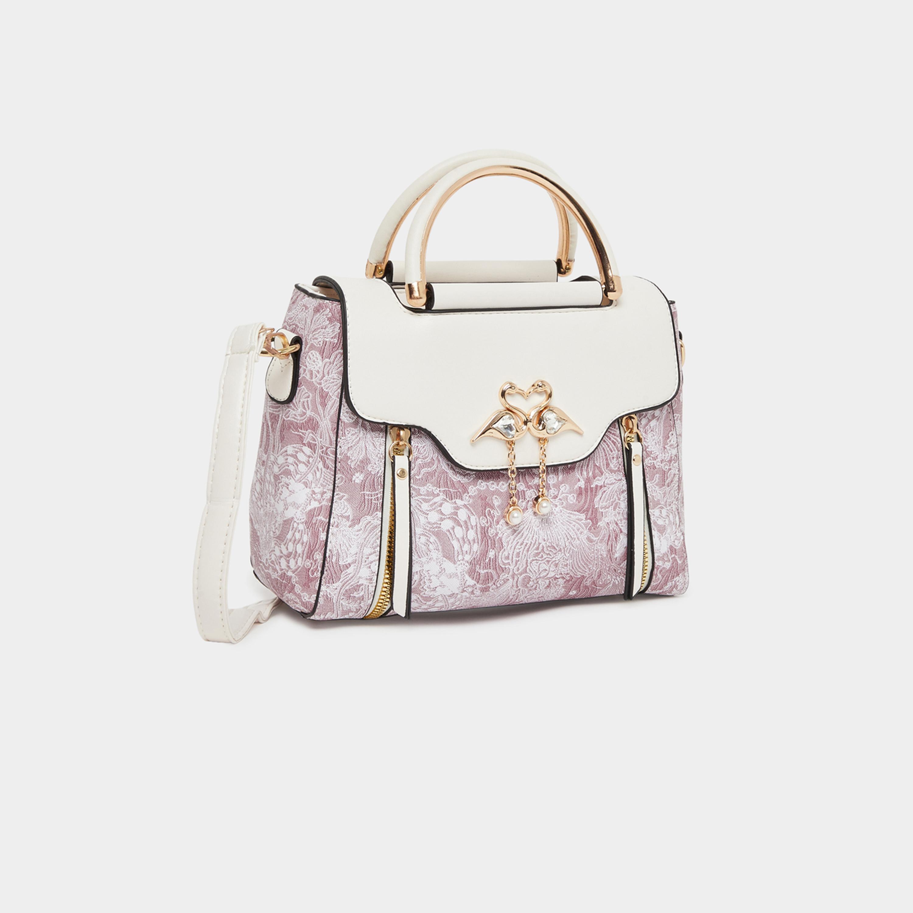 تيك تو - شنطة يد مزينة ببجعة بيضاء-women-bagsandwallets-handbags-image-1