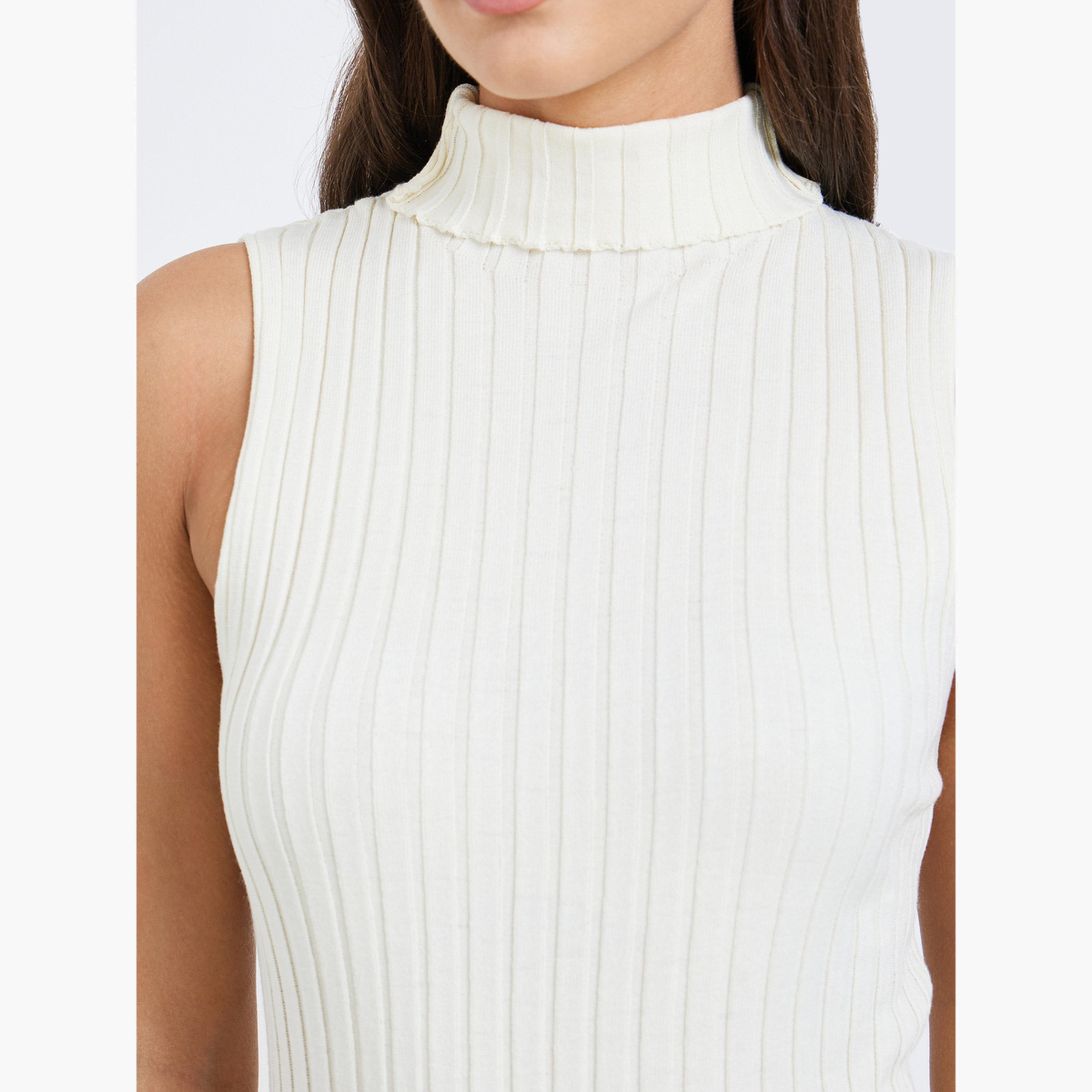 ستايلي - مجموعة من 3 قطع - بلوزة محبوكة مضلعة، كارديغان وبنطال-women-clothing-coordsets-image-6