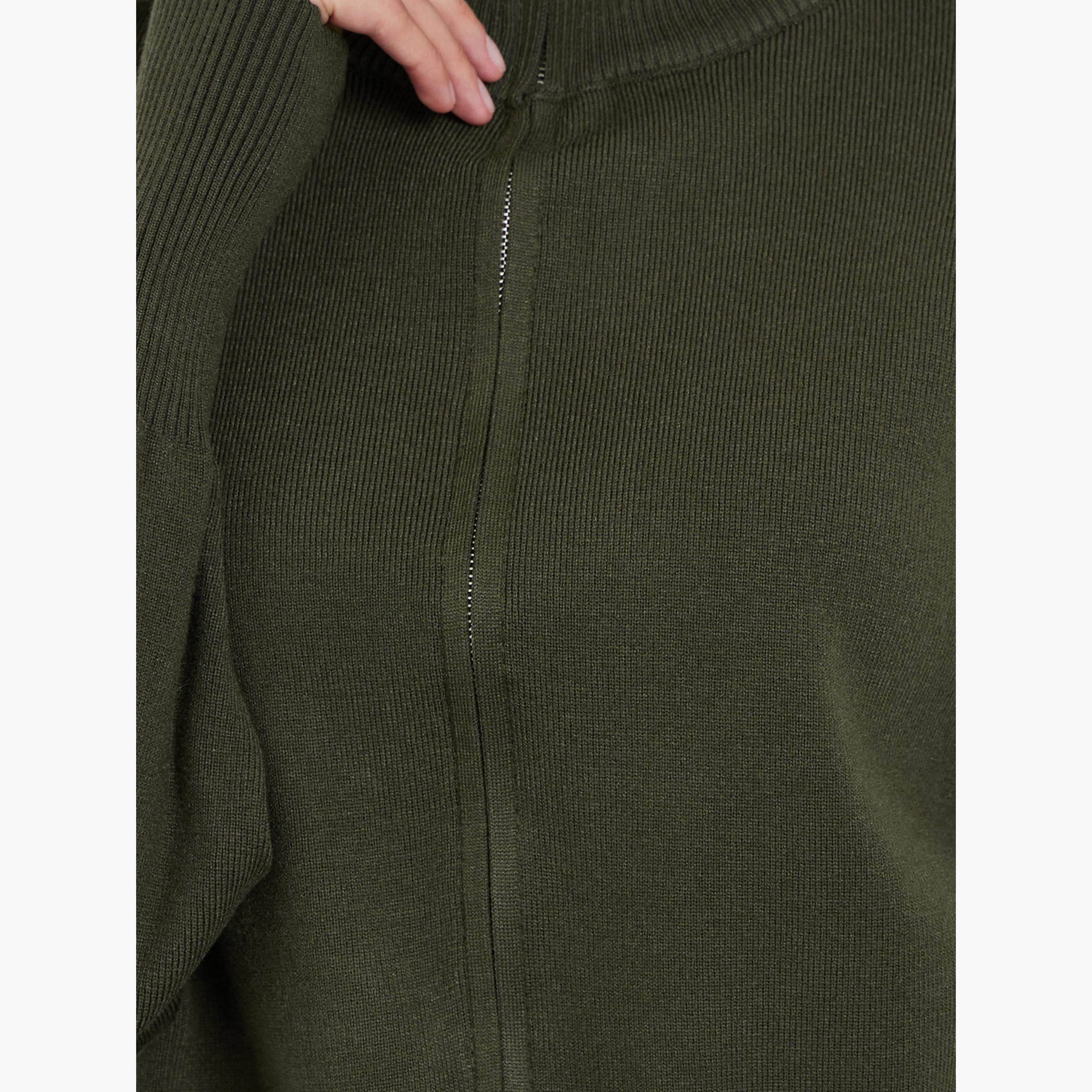 Styli Olive Knitted Sweater and Pants Co-ords-women-clothing-coordsets-image-6
