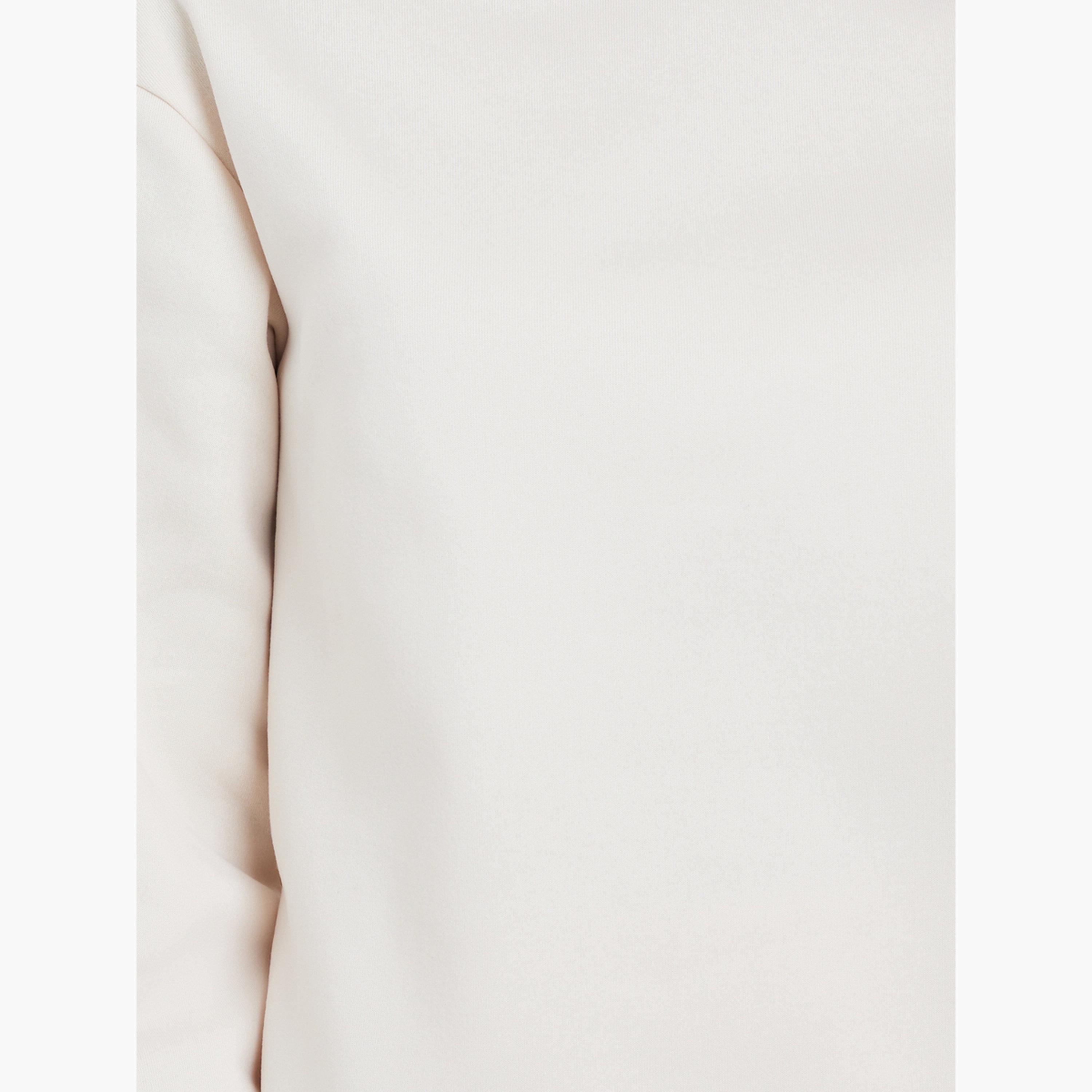 Styli Cream Round Neck Sweatshirt and Skirt Co-ords-women-clothing-coordsets-image-5