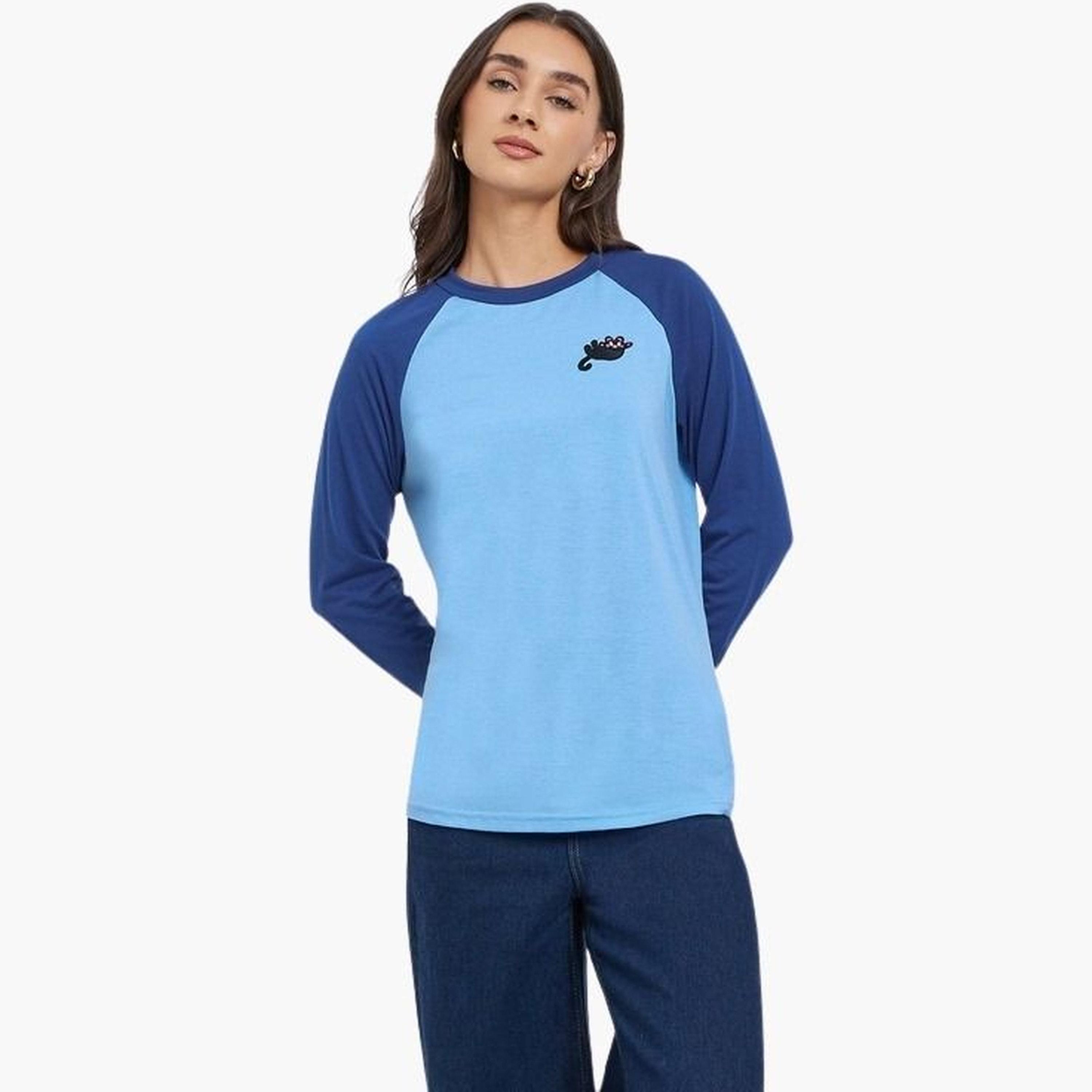 Styli Women Color Block Raglan Sleeve T-Shirt-women-clothing-tshirts-image-1