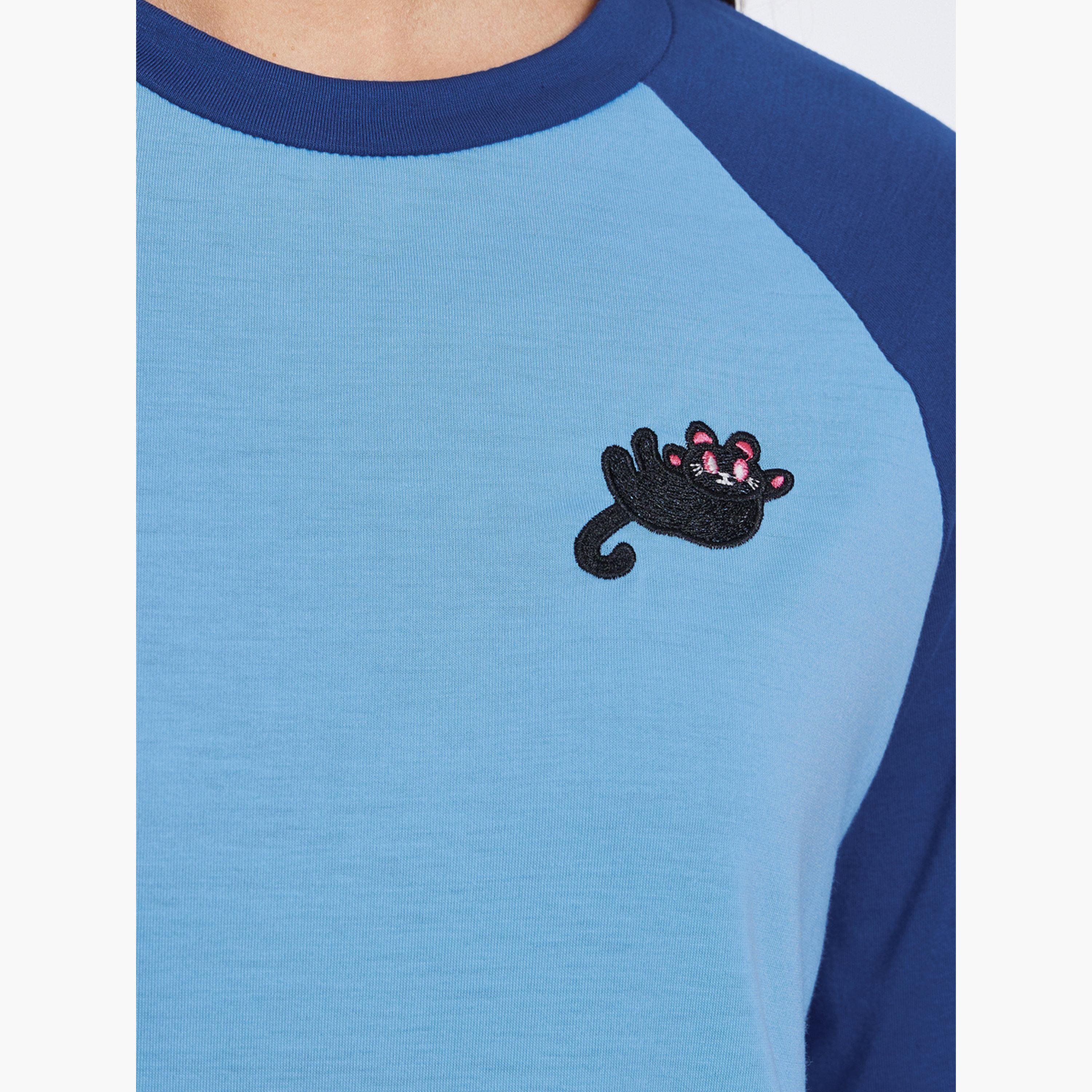 Styli Women Color Block Raglan Sleeve T-Shirt-women-clothing-tshirts-image-3
