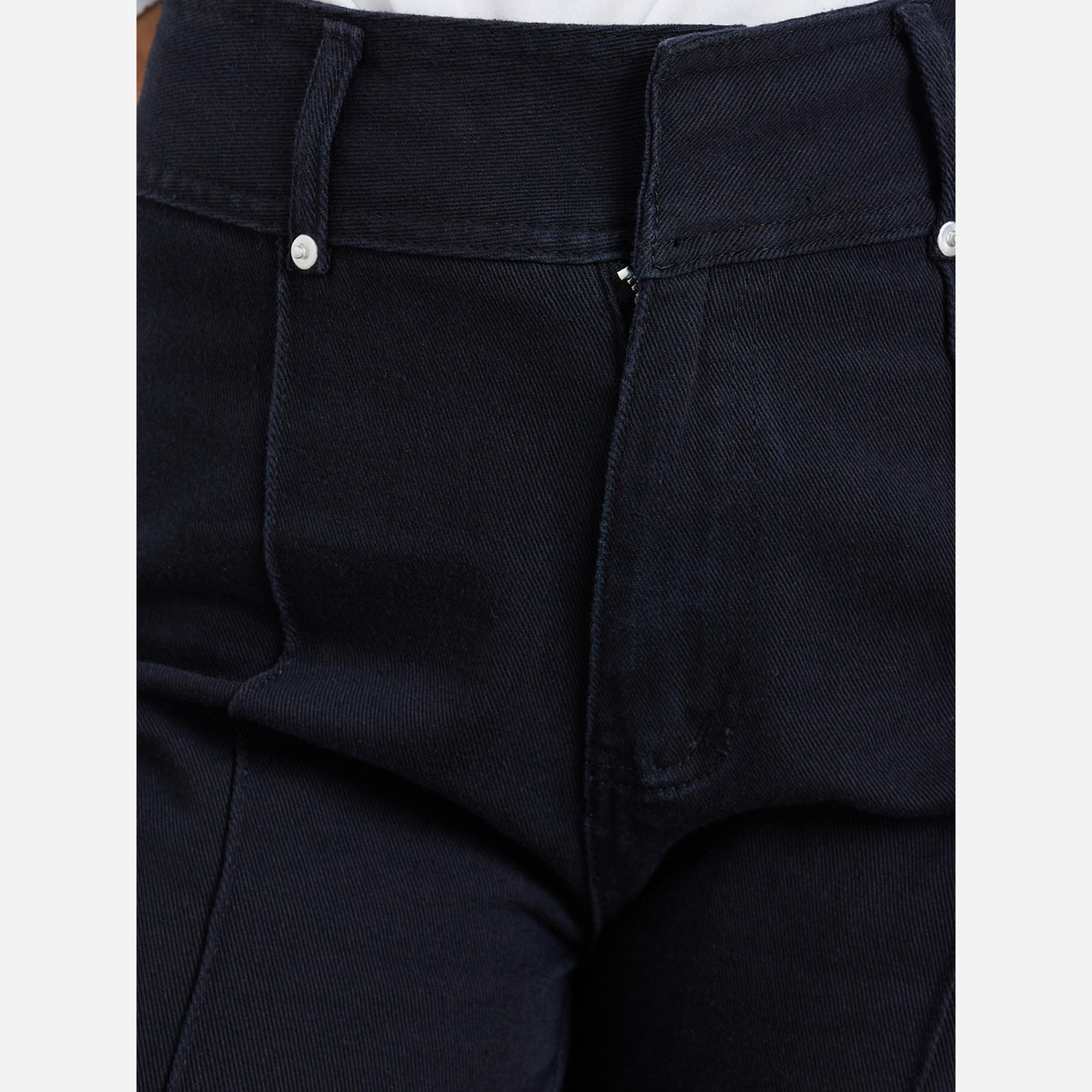 ستايلي - بنطال جينز نسائي لون أسود بخصر عالٍ وقصة مستقيمة-women-clothing-bottoms-jeans-image-4