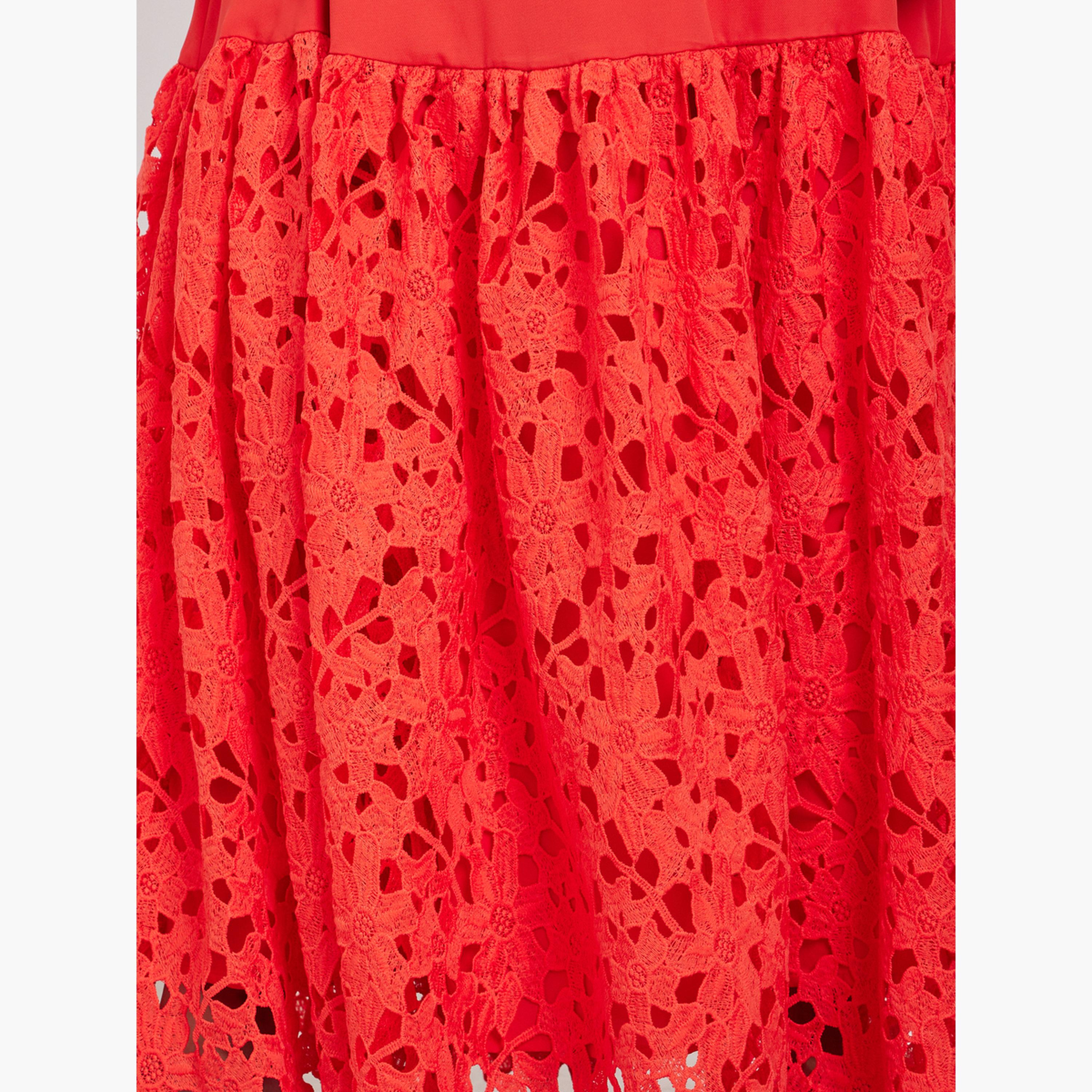 ستايلي - فستان ماكسي أحمر بدون أكمام تصميم A-women-clothing-dresses-image-5