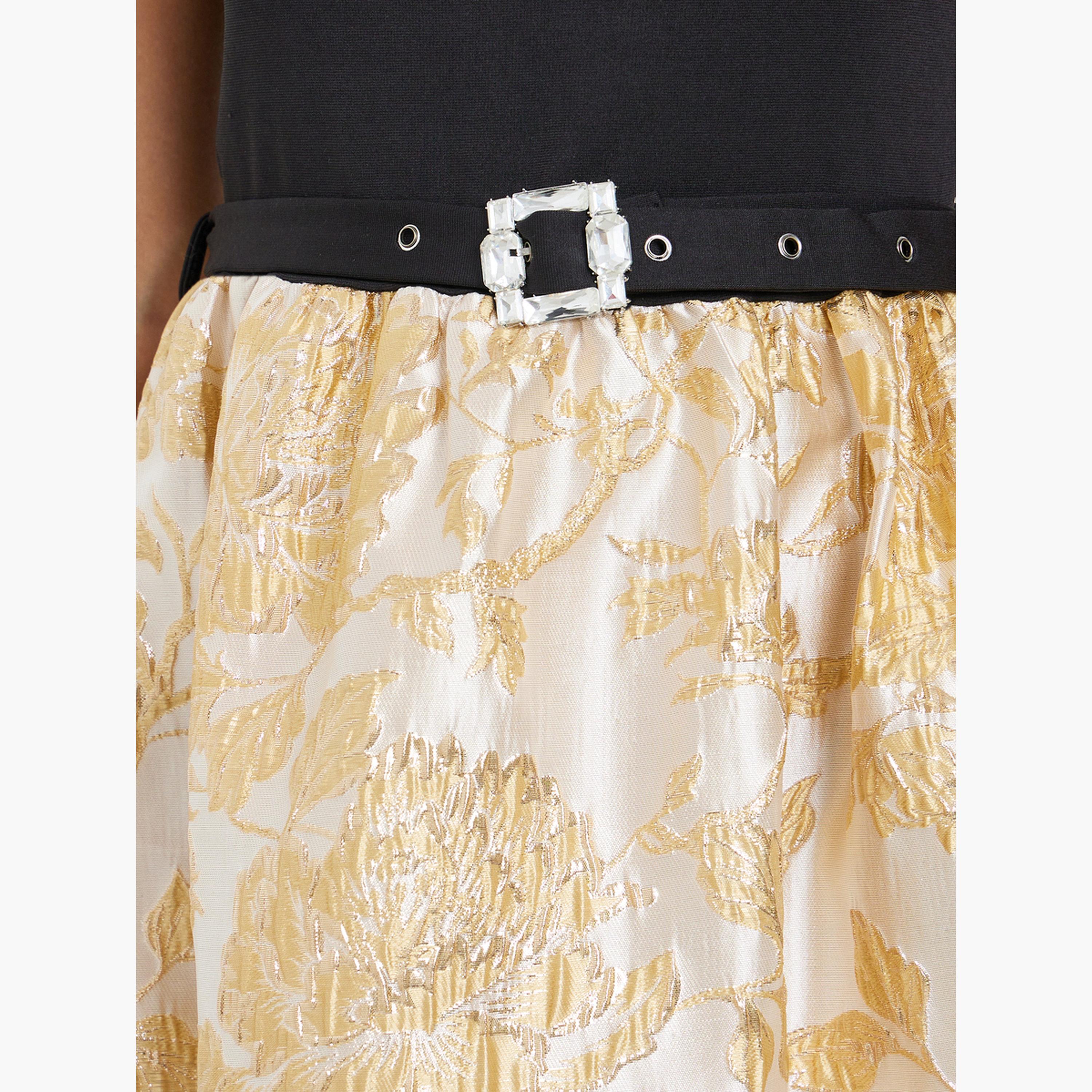 Styli Beige Floral Belted Sleeveless Maxi Dress-women-clothing-dresses-image-5