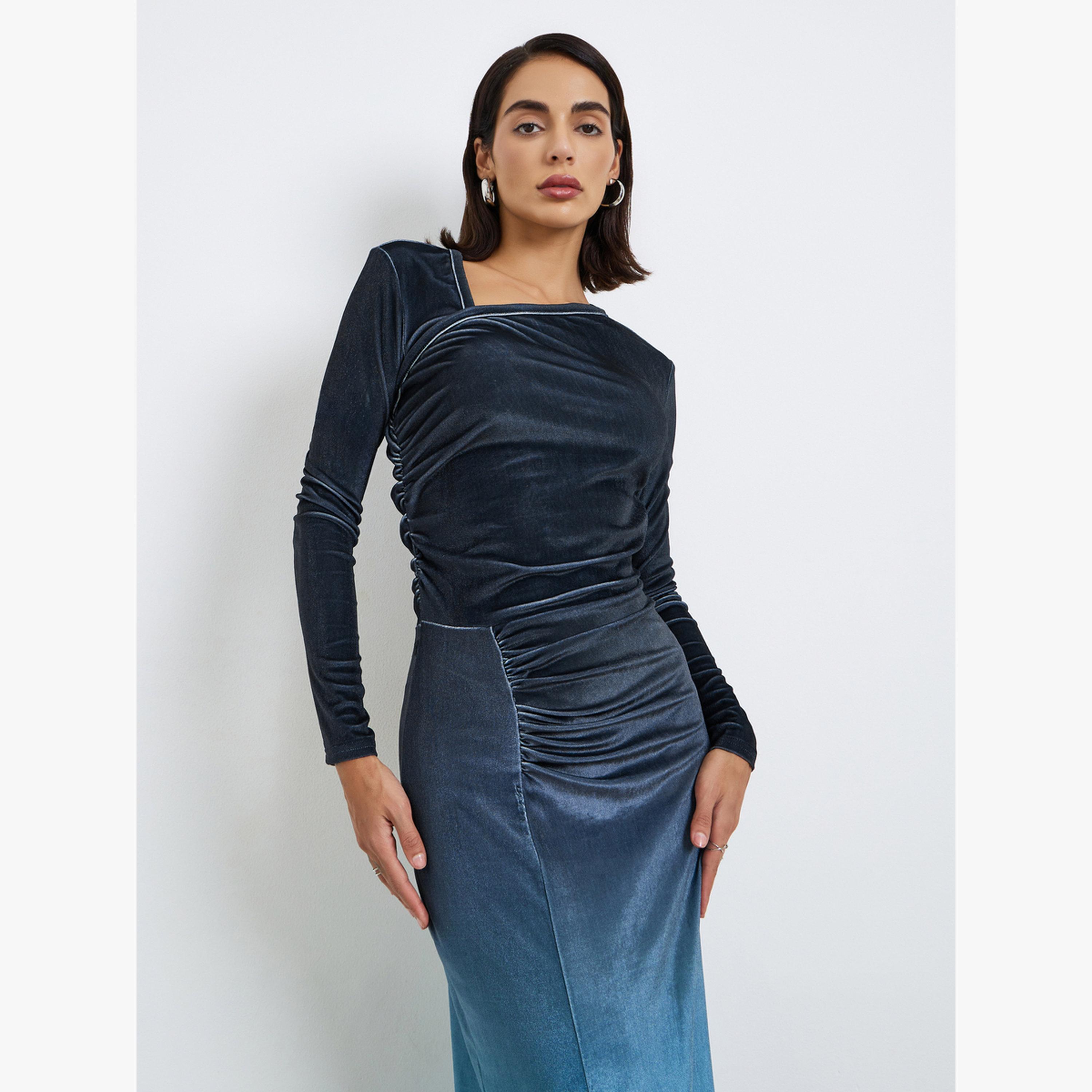 فستان سهرة طويل مخمل متدرج اللون-women-clothing-dresses-image-3