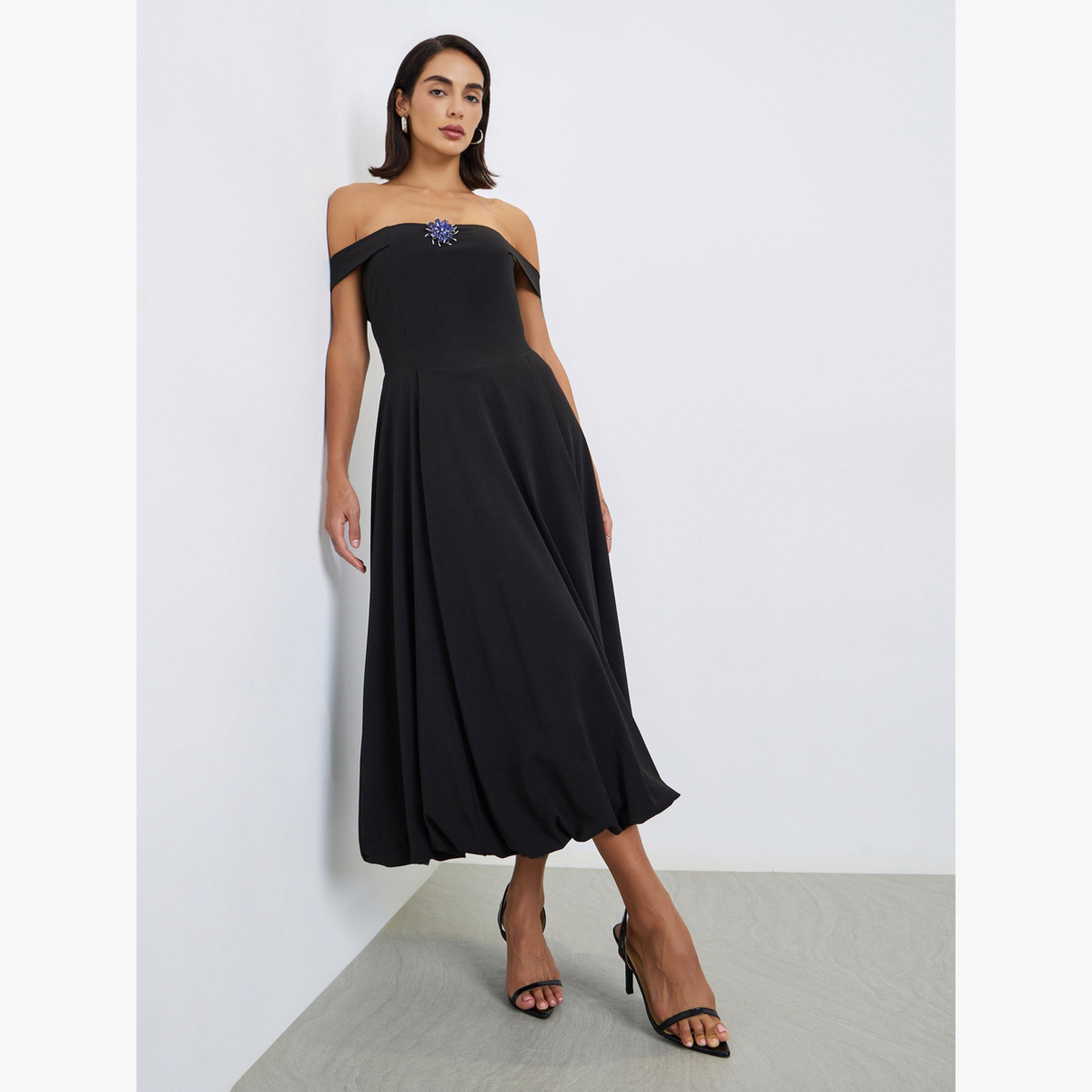 needle and thread bridesmaid dresses Yana Maxi Dress - Black Cream