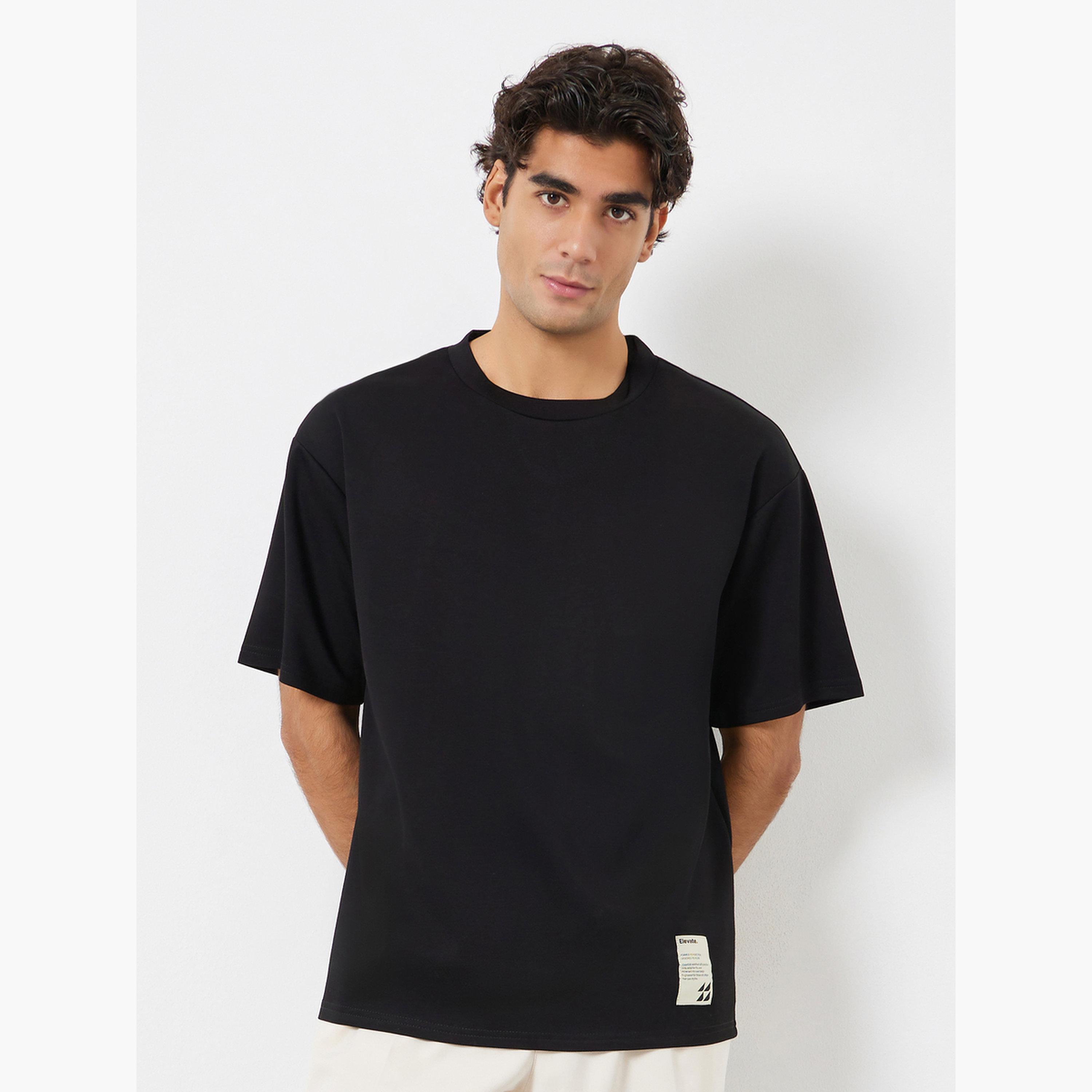 Styli Men Oversized Soft Heavy Jersey T-Shirt with Badge-men-clothing-tshirtsandpolos-tshirts-image-1