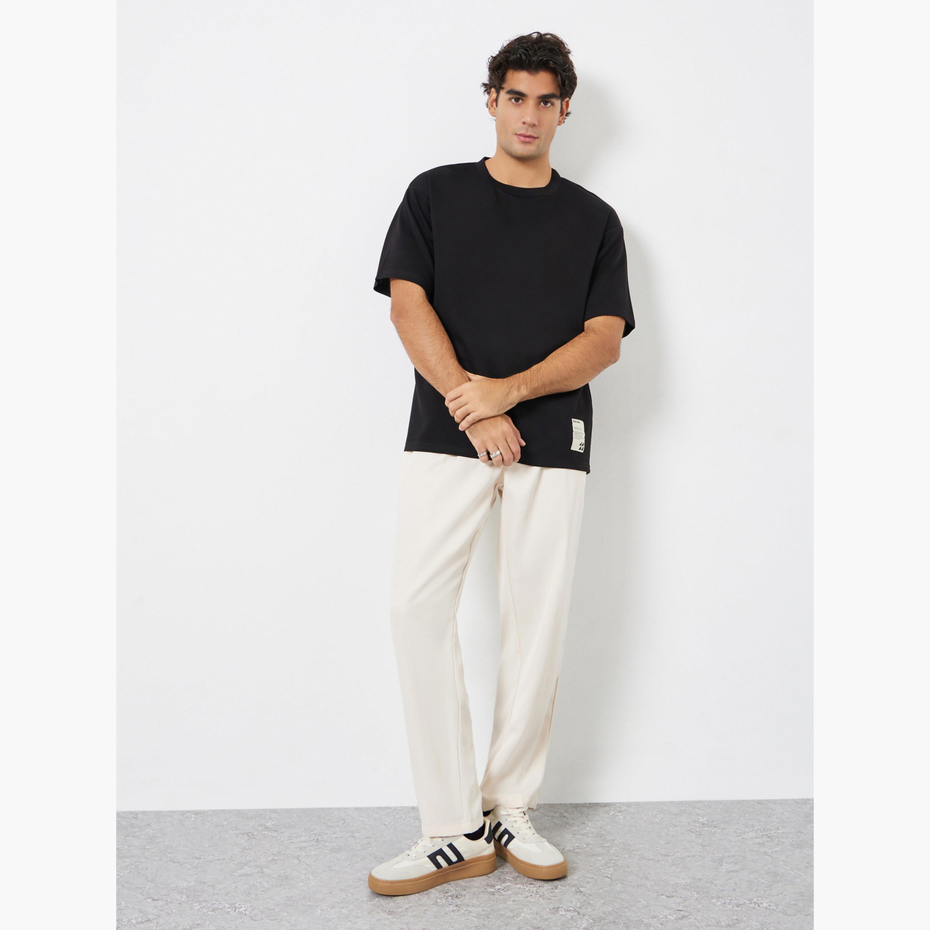 Styli Men Oversized Soft Heavy Jersey T-Shirt with Badge-men-clothing-tshirtsandpolos-tshirts-image-2