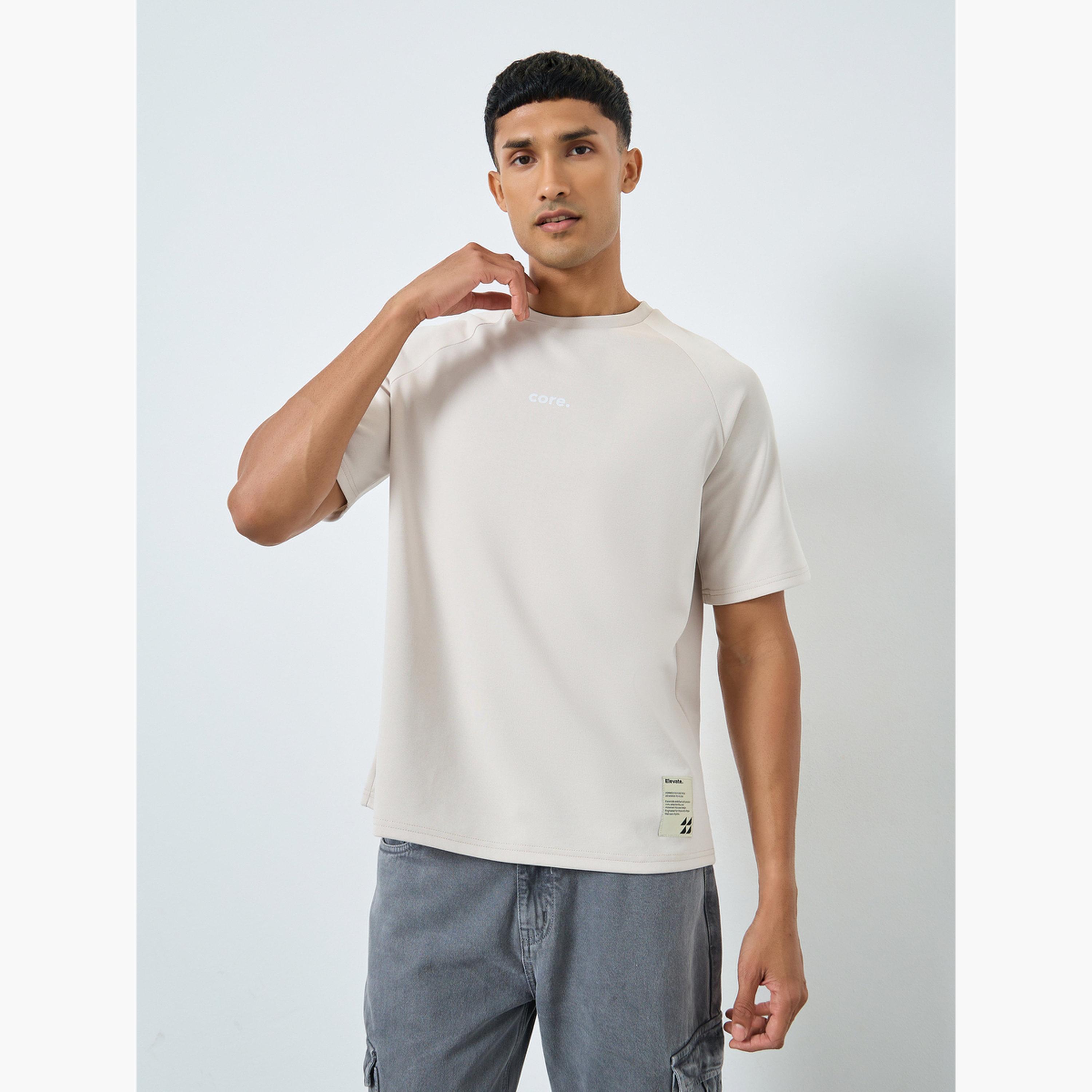 ستايلي - تي شيرت جيرسي ثقيل بطباعة بسيطة مقاس واسع-men-clothing-tshirtsandpolos-tshirts-image-1