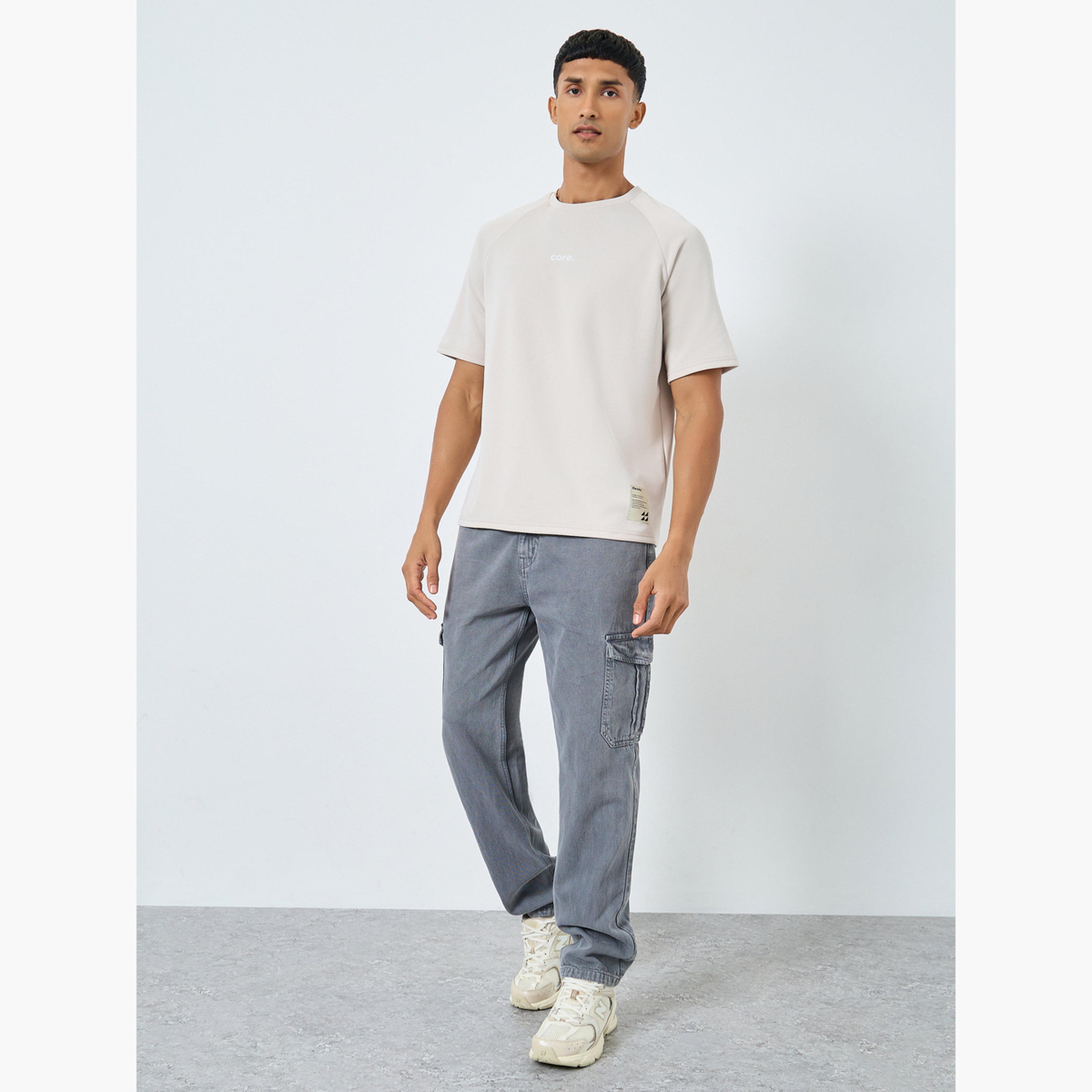 Styli Oversized Minimal Print Heavy Jersey T-Shirt-men-clothing-tshirtsandpolos-tshirts-image-2