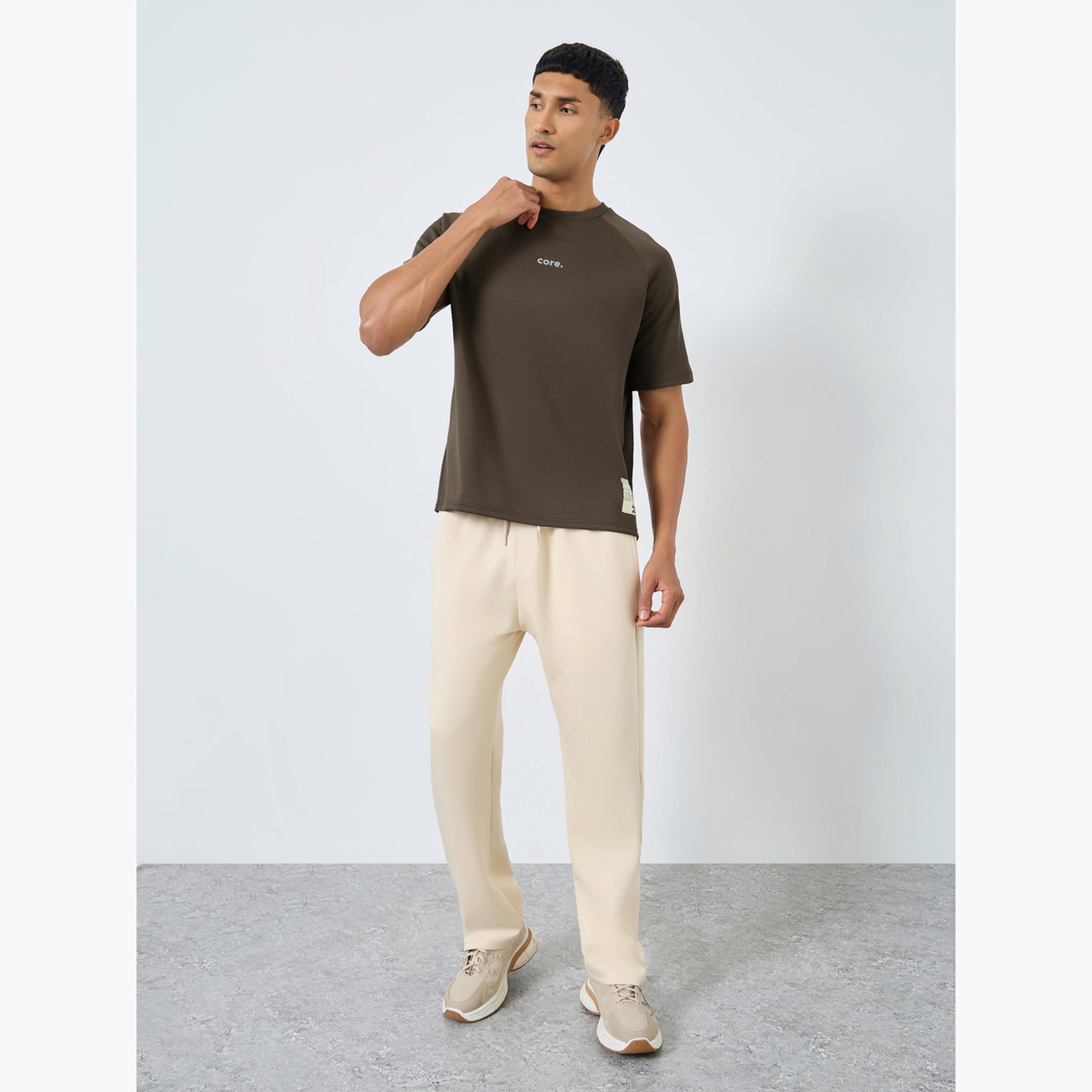 ستايلي - تي شيرت جيرسي ثقيل بطباعة بسيطة مقاس واسع-men-clothing-tshirtsandpolos-tshirts-image-2