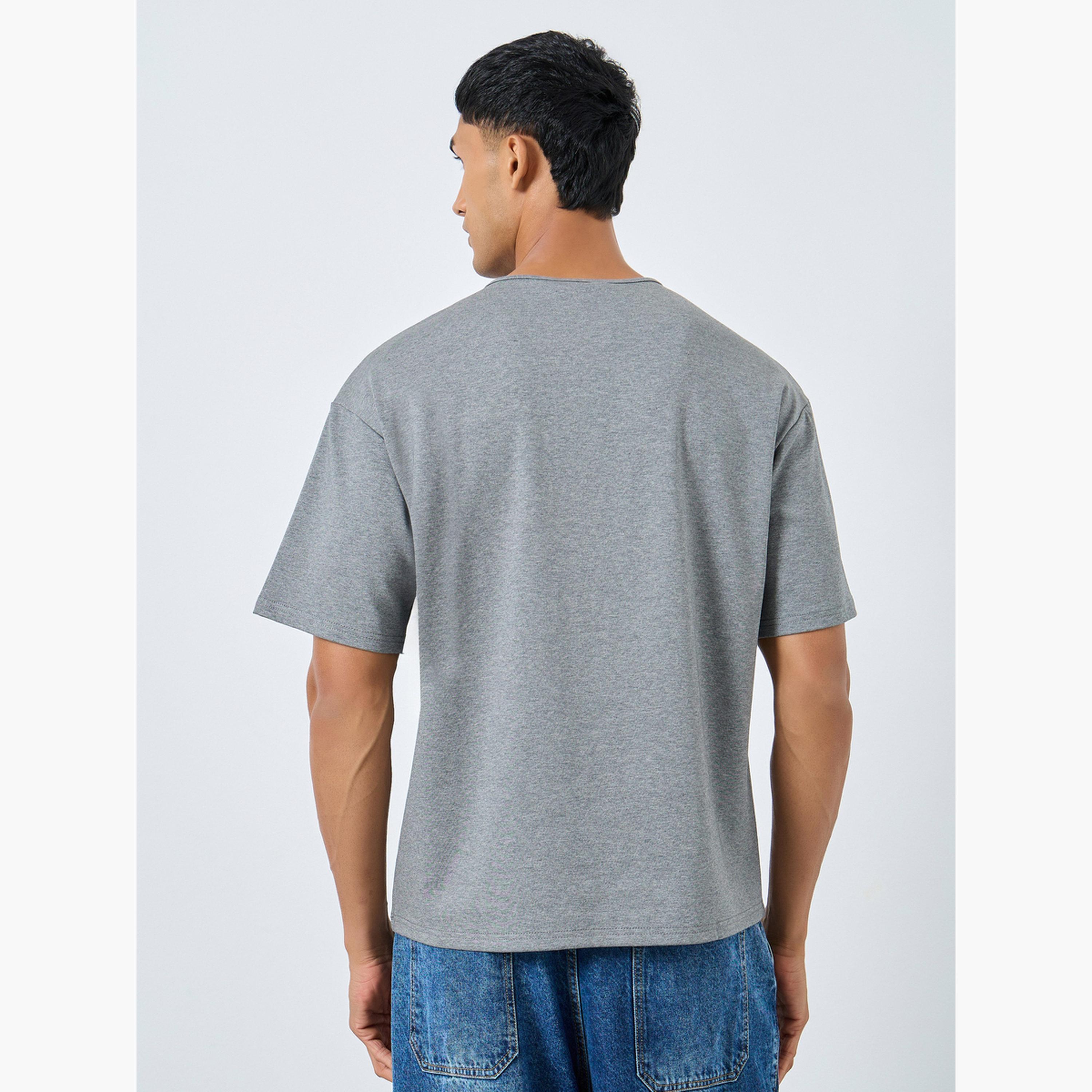 Styli Oversized Heavy Stretch Henley Neck T-Shirt-men-clothing-tshirtsandpolos-tshirts-image-3