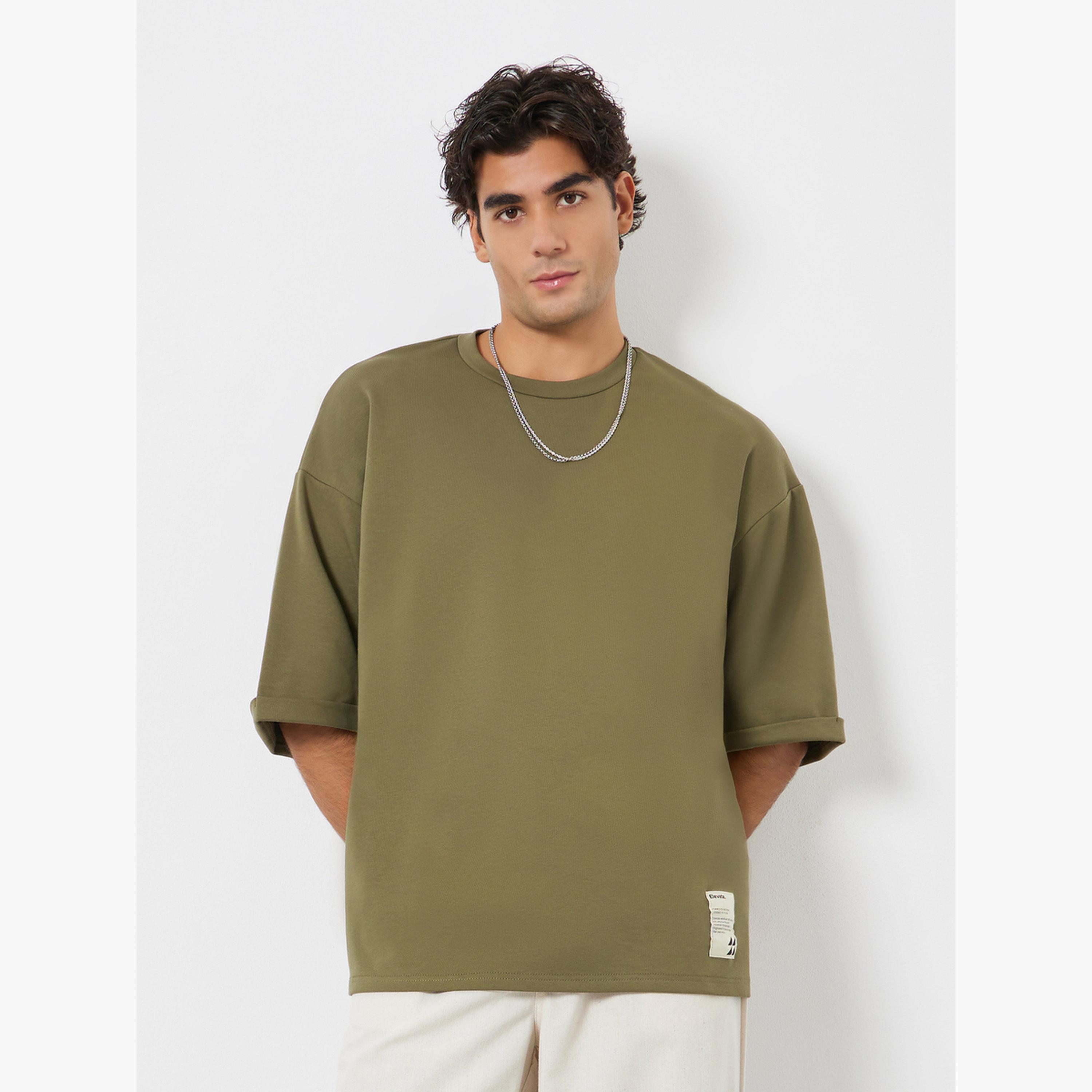 Styli Men Boxy Heavy Jersey Stretch Interlock T-Shirt-men-clothing-tshirtsandpolos-tshirts-image-1