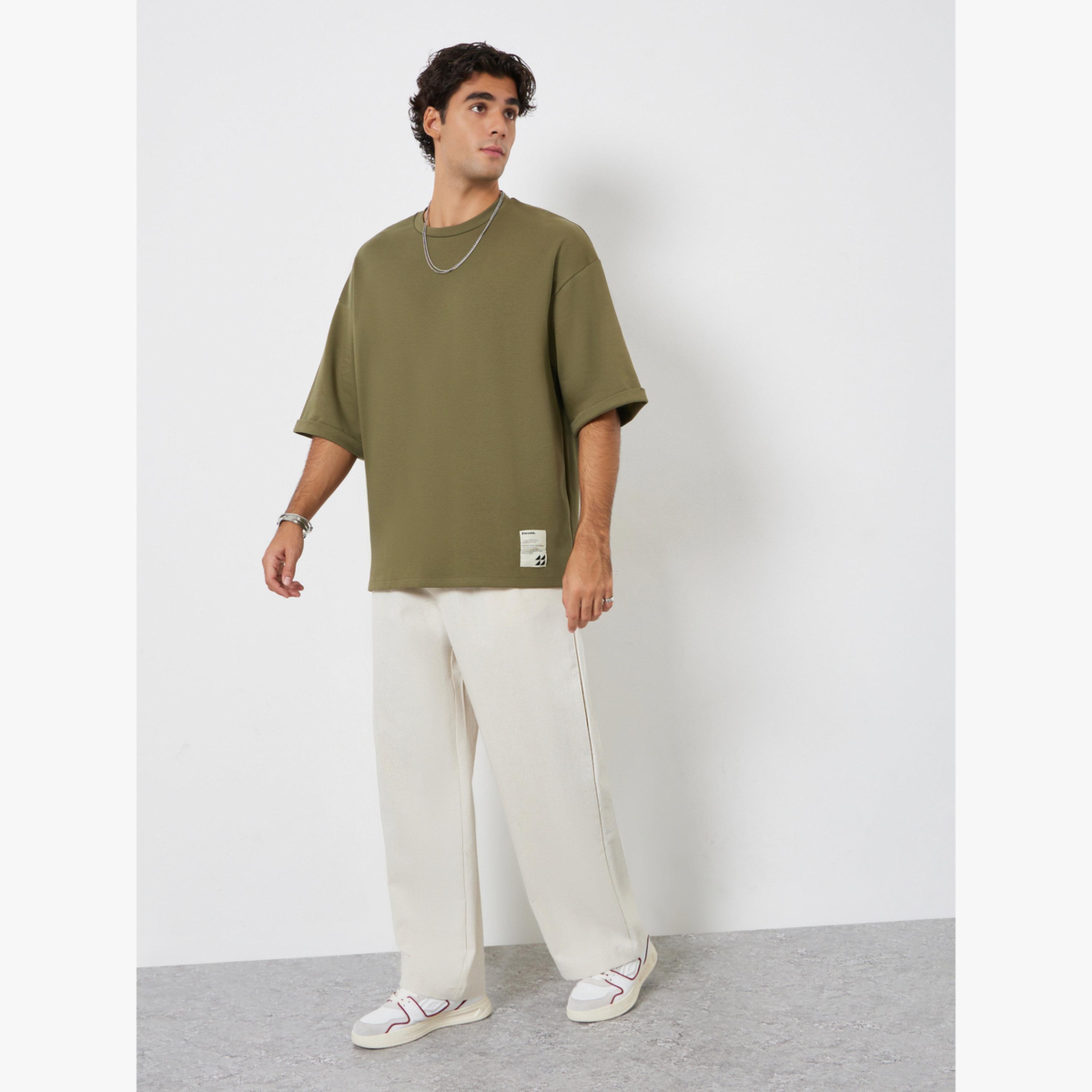 Styli Men Boxy Heavy Jersey Stretch Interlock T-Shirt-men-clothing-tshirtsandpolos-tshirts-image-2