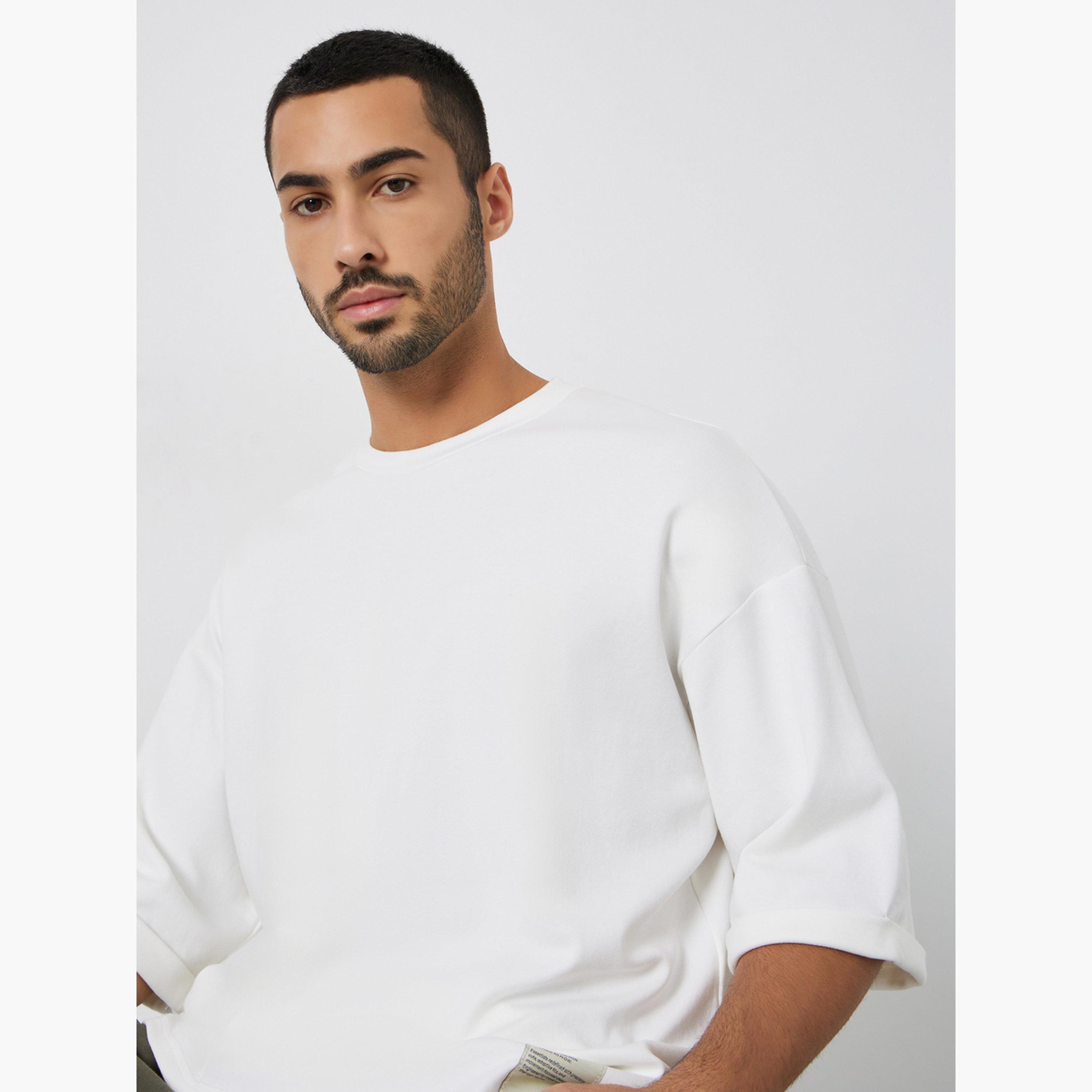 Styli Men Boxy Heavy Jersey Stretch Interlock T-Shirt-men-clothing-tshirtsandpolos-tshirts-image-3