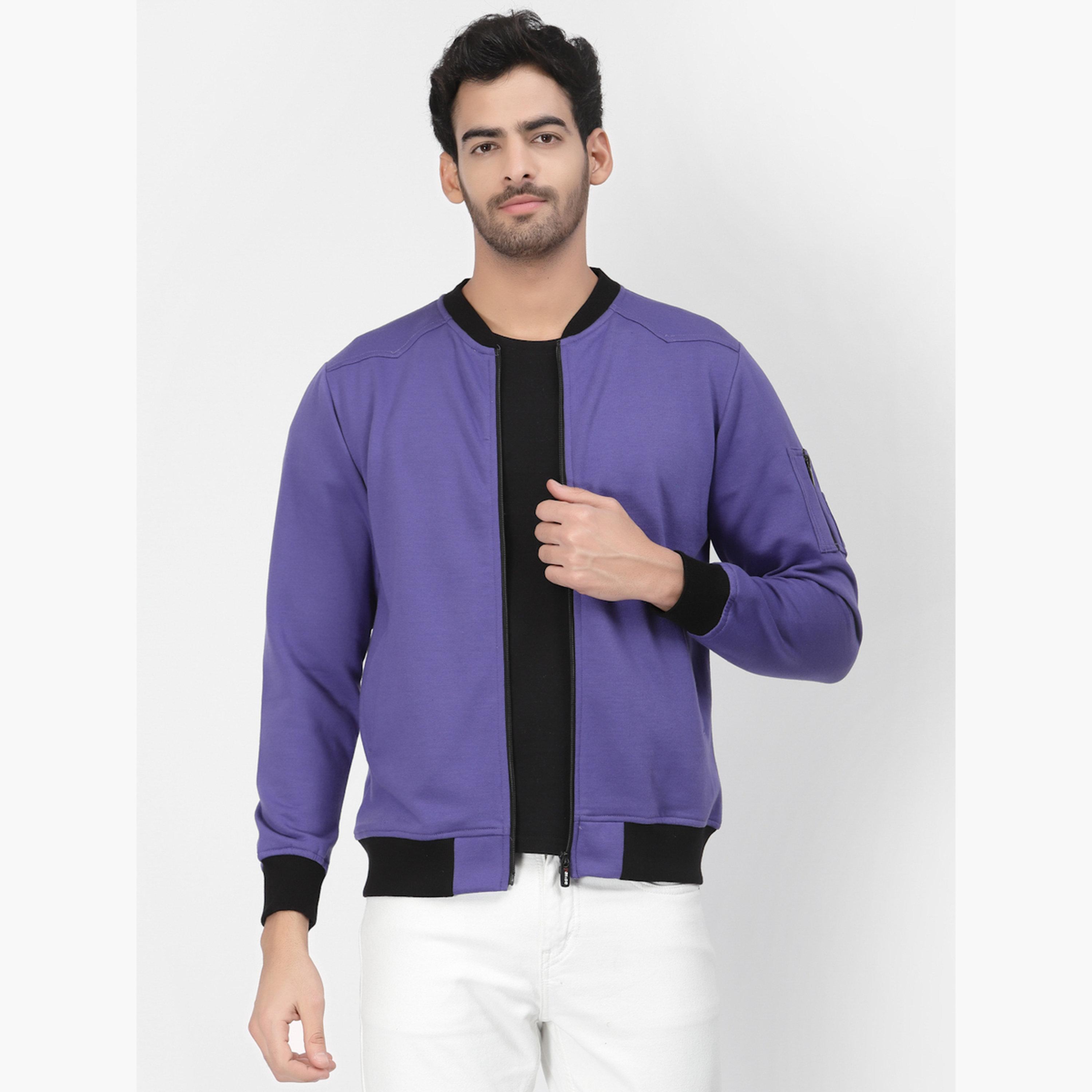بوز - سويت شيرت رجالي بأكمام طويلة وياقة مستديرة وسحاب متعدد الألوان-men-clothing-jacketsandblazers-jackets-image-1