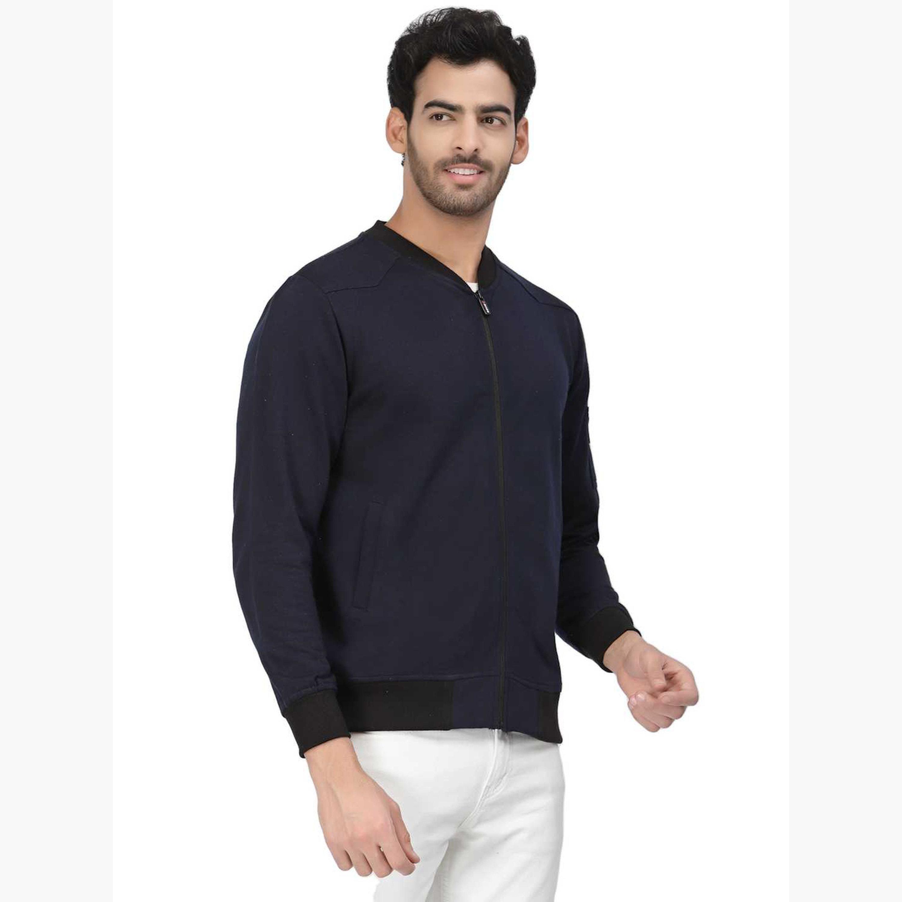 بوز - سويت شيرت رجالي سادة برقبة دائرية وأكمام طويلة وسحاب-men-clothing-jacketsandblazers-jackets-image-5