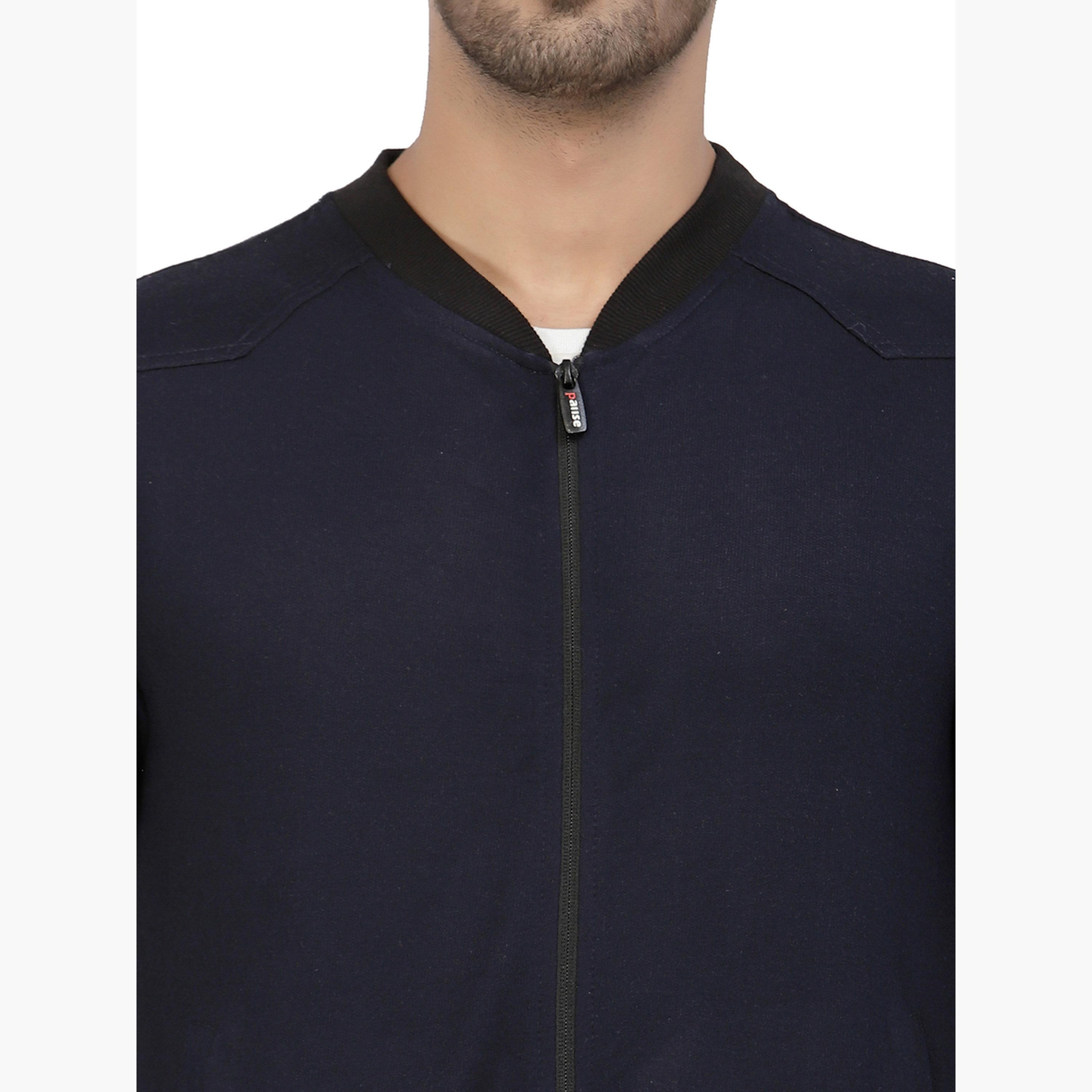 بوز - سويت شيرت رجالي سادة برقبة دائرية وأكمام طويلة وسحاب-men-clothing-jacketsandblazers-jackets-image-6