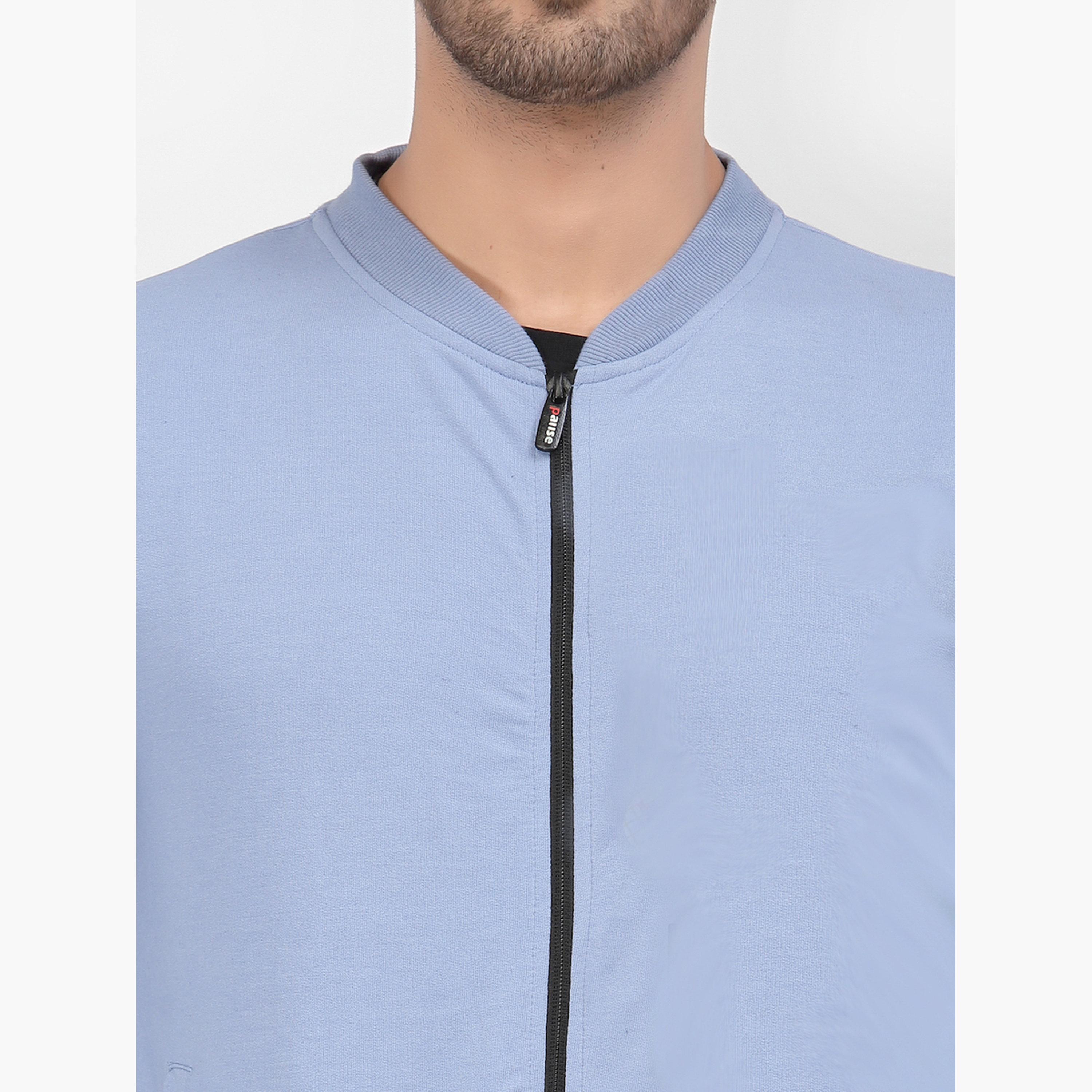 بوز - سويت شيرت رجالي سادة برقبة دائرية وأكمام طويلة وسحاب-men-clothing-jacketsandblazers-jackets-image-5