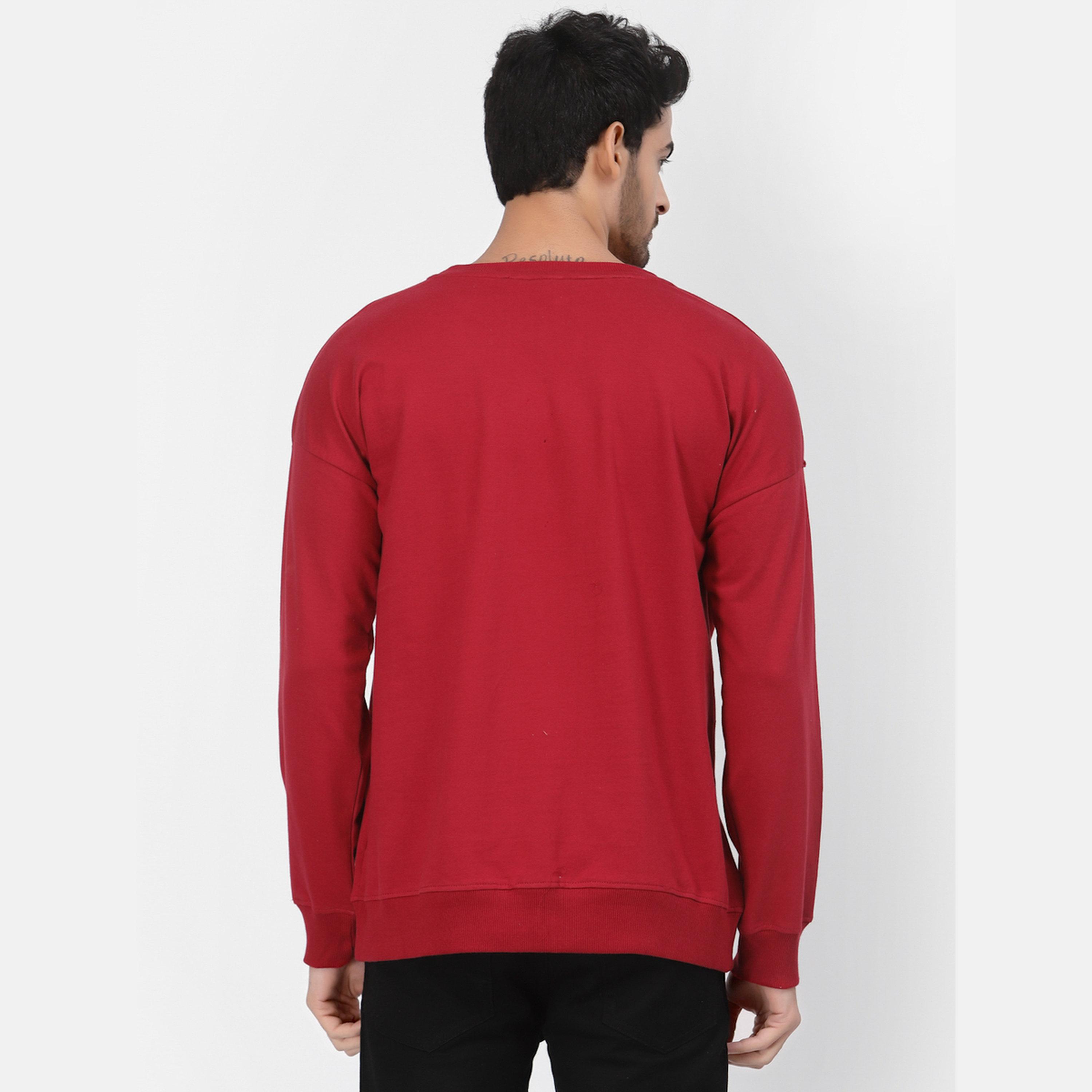 PAUSE Graphic Print Round Neck Long Sleeves Men's Sweatshirt-men-winterwear-hoodiesandsweatshirts-image-5
