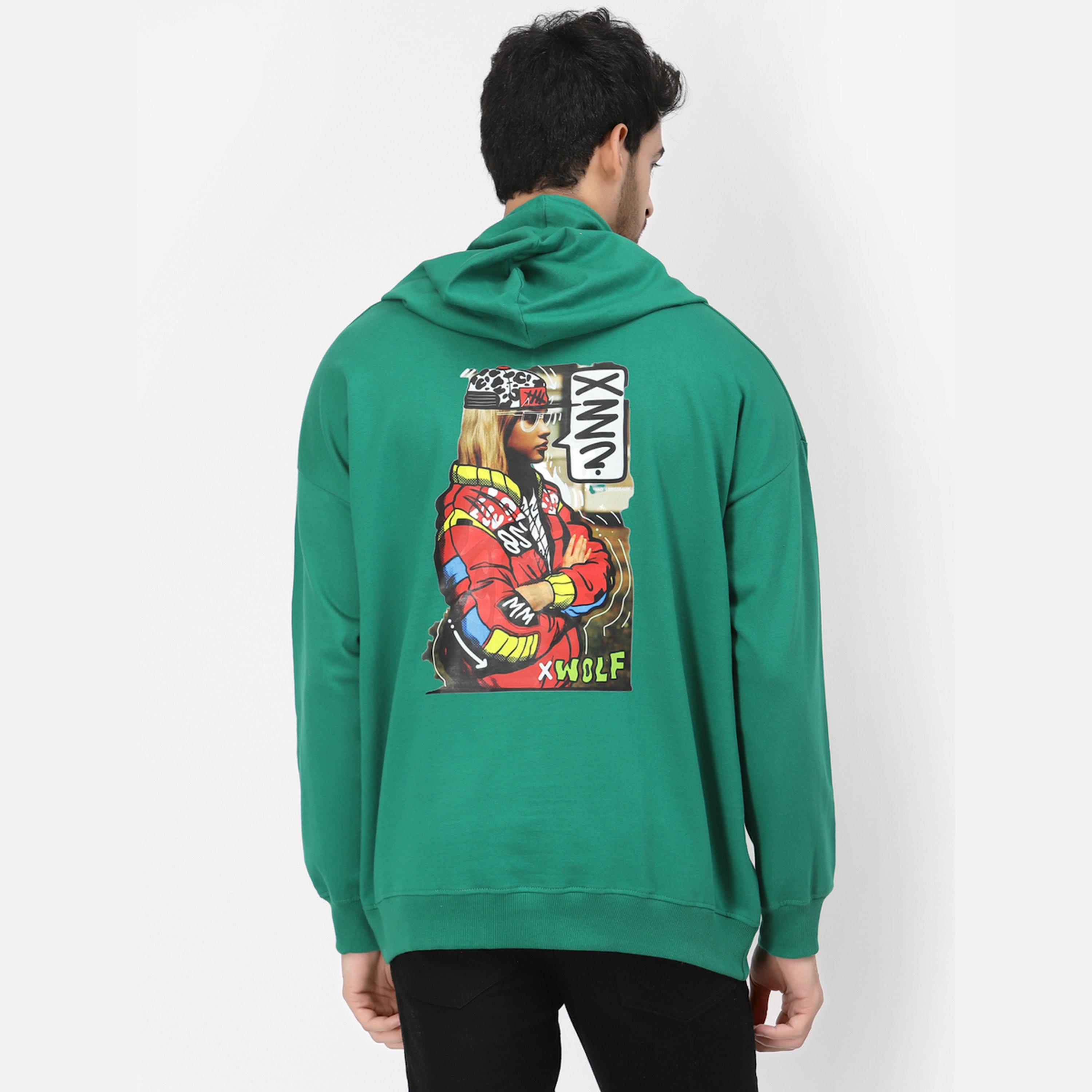 PAUSE Graphic Print Hooded Neck Long Sleeves Men's Hoodie-men-clothing-sweatersandpullovers-image-5