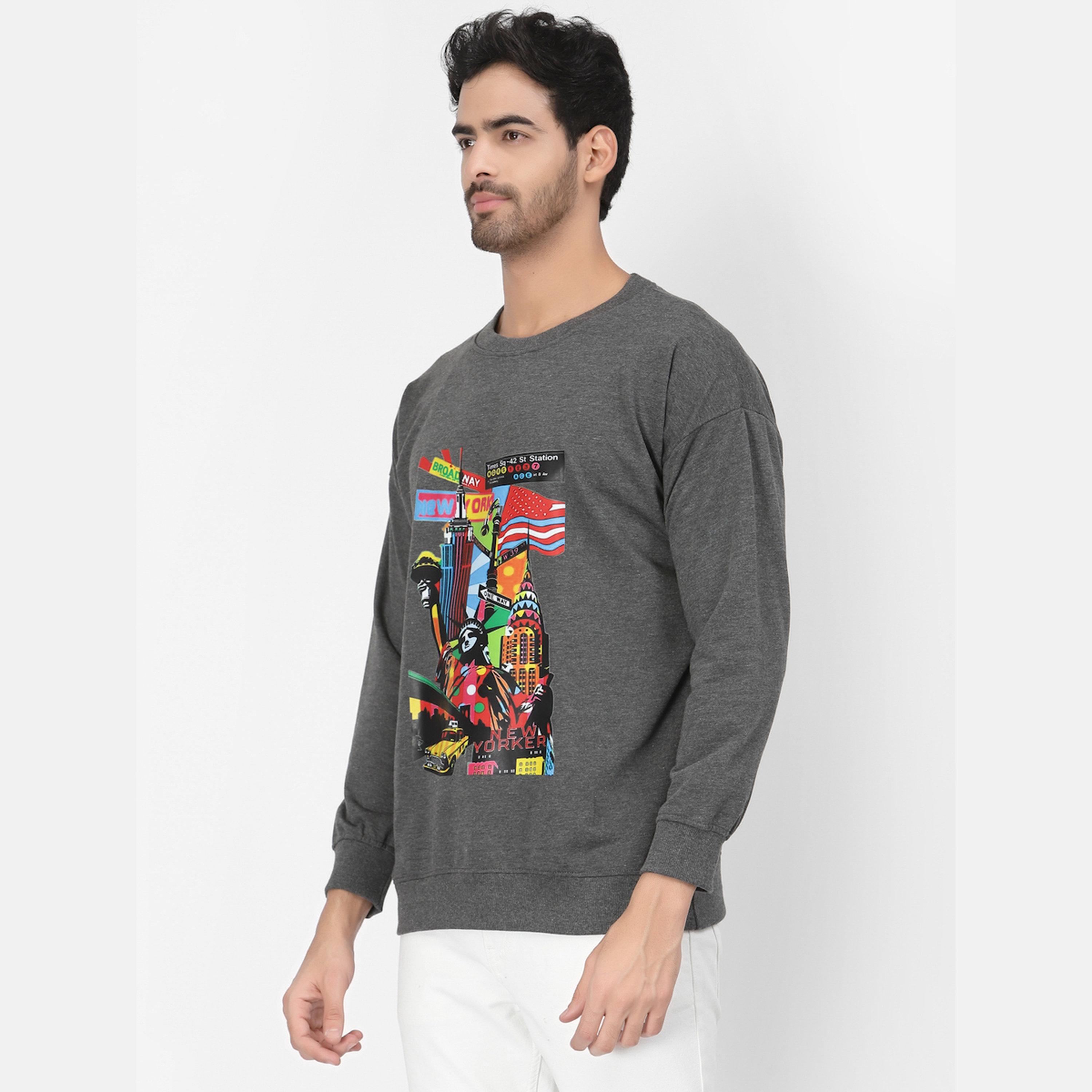 بوز - سويت شيرت رجالي بياقة دائرية وأكمام طويلة بطبعة غرافيكية لنيويورك-men-winterwear-hoodiesandsweatshirts-image-3