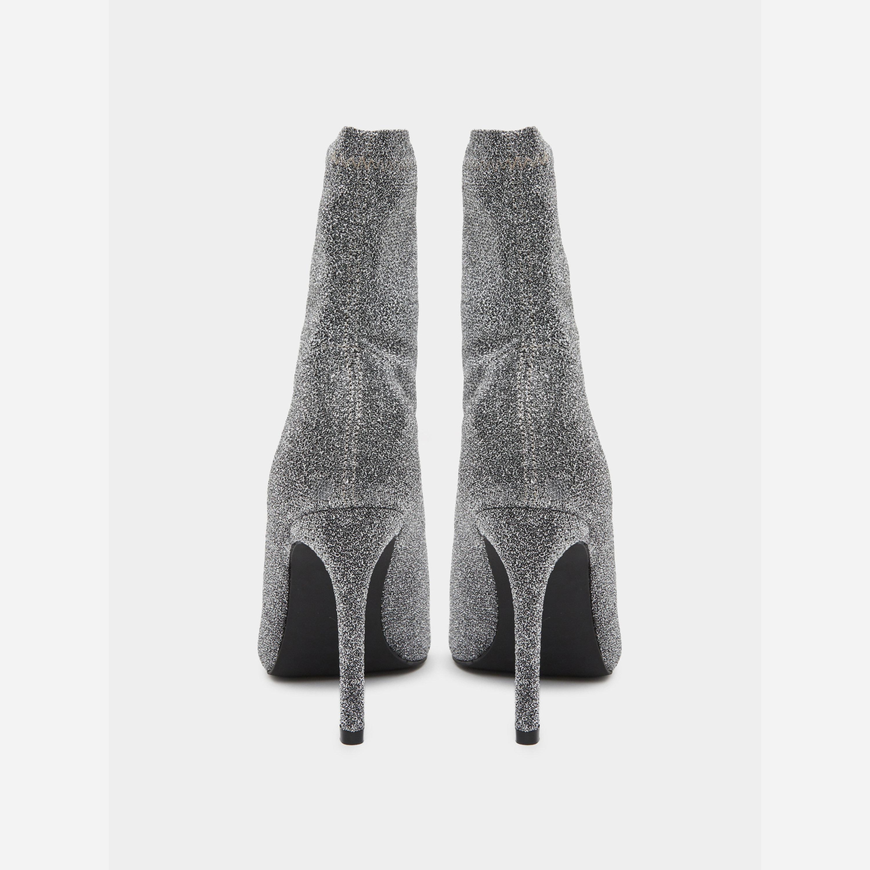 Styli Women Silver Glitter Ankle Boots-women-shoes-boots-image-6