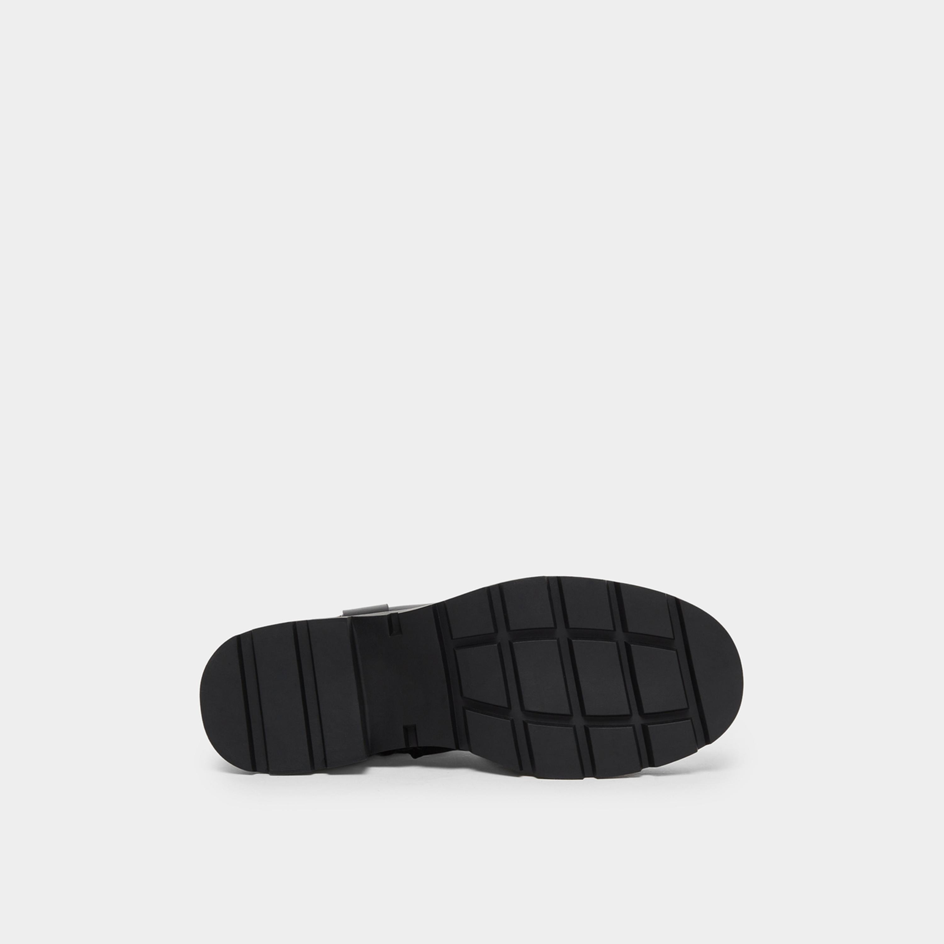 Styli Black Buckle Ankle Boots-women-shoes-boots-image-6