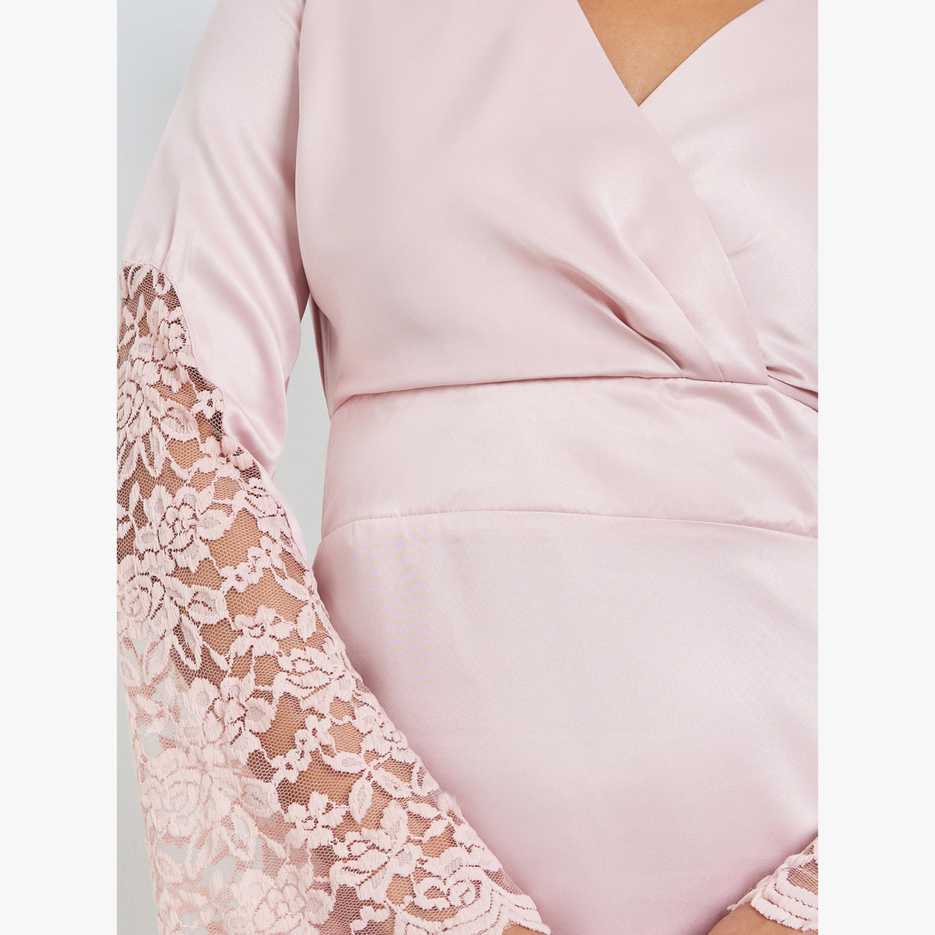 فستان ميدي شيث بتفاصيل دانتيل-women-clothing-dresses-image-6