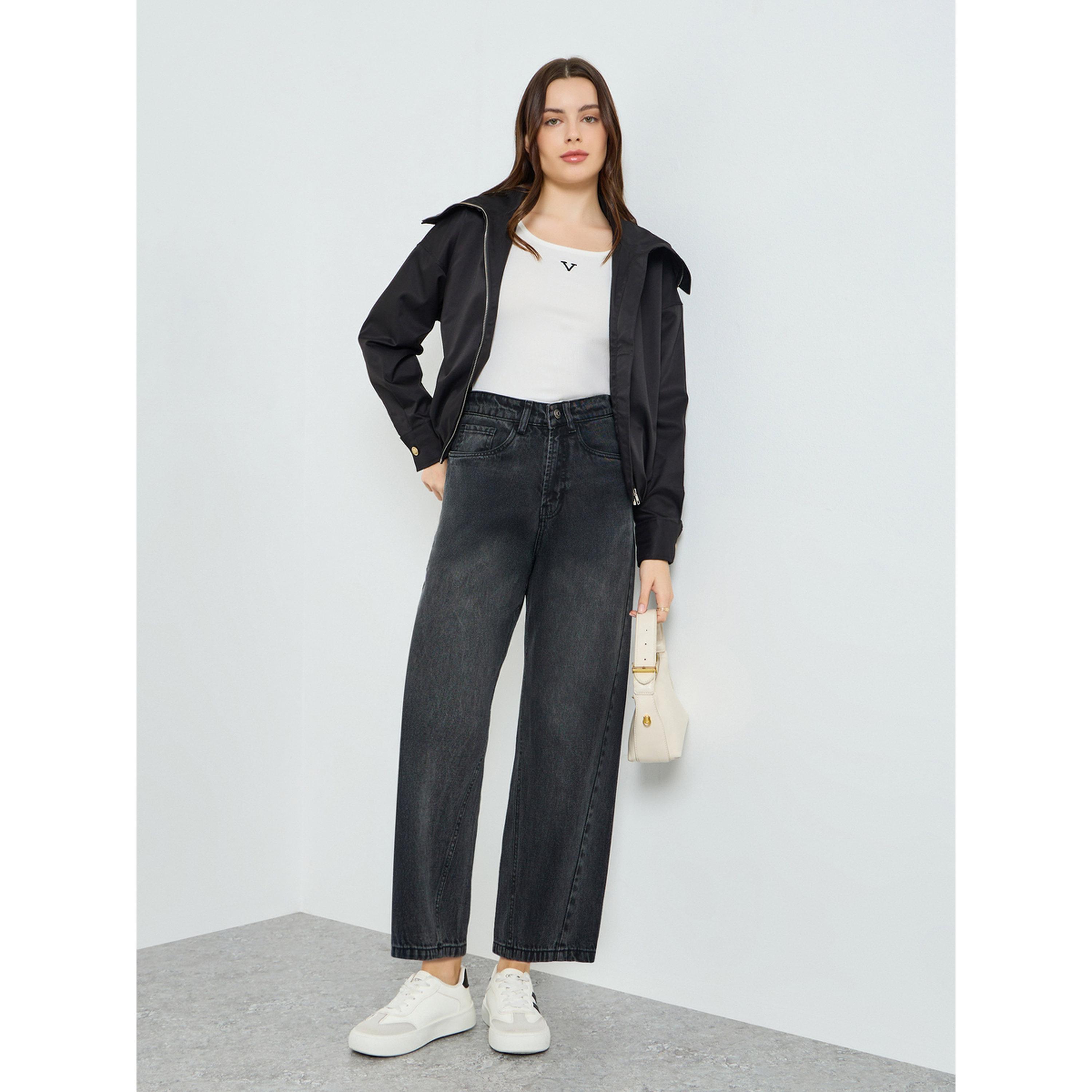 Styli Women Black High Rise Relaxed Fit Jeans-women-clothing-bottoms-jeans-image-2