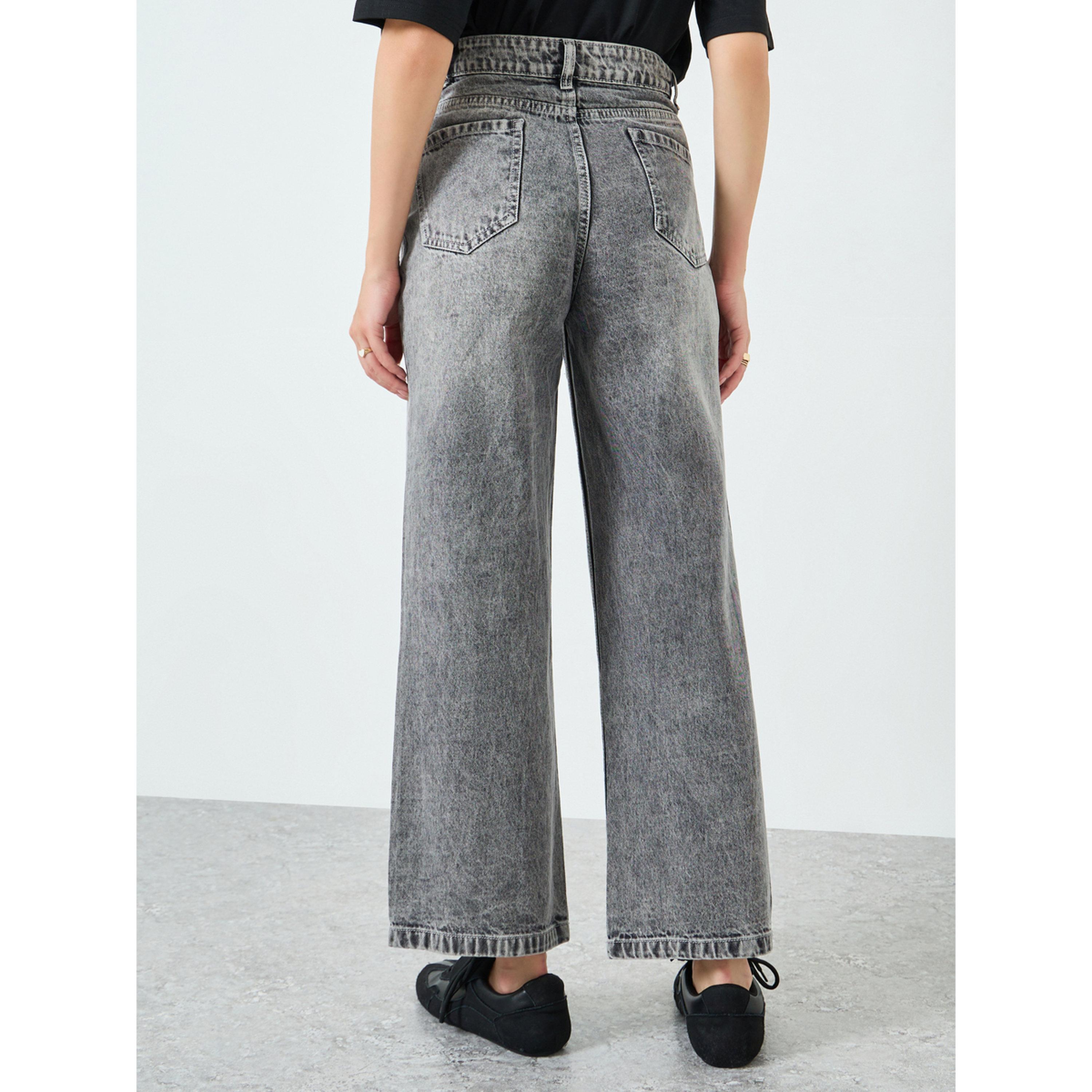 جينز بقصة أرجل واسعة للنساء-women-clothing-bottoms-jeans-image-4