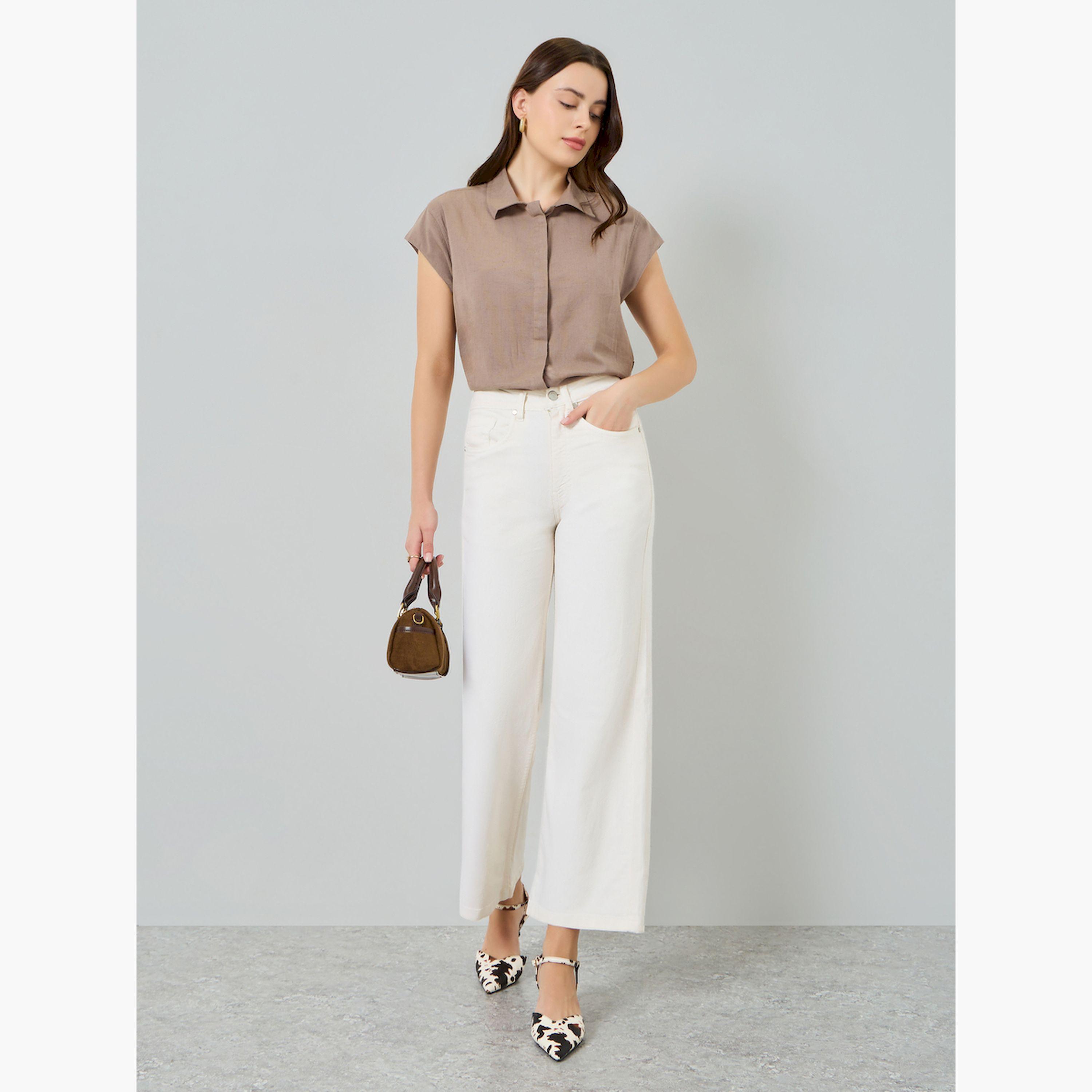 جينز بساق واسعة وخصر متوسط-women-clothing-bottoms-jeans-image-2
