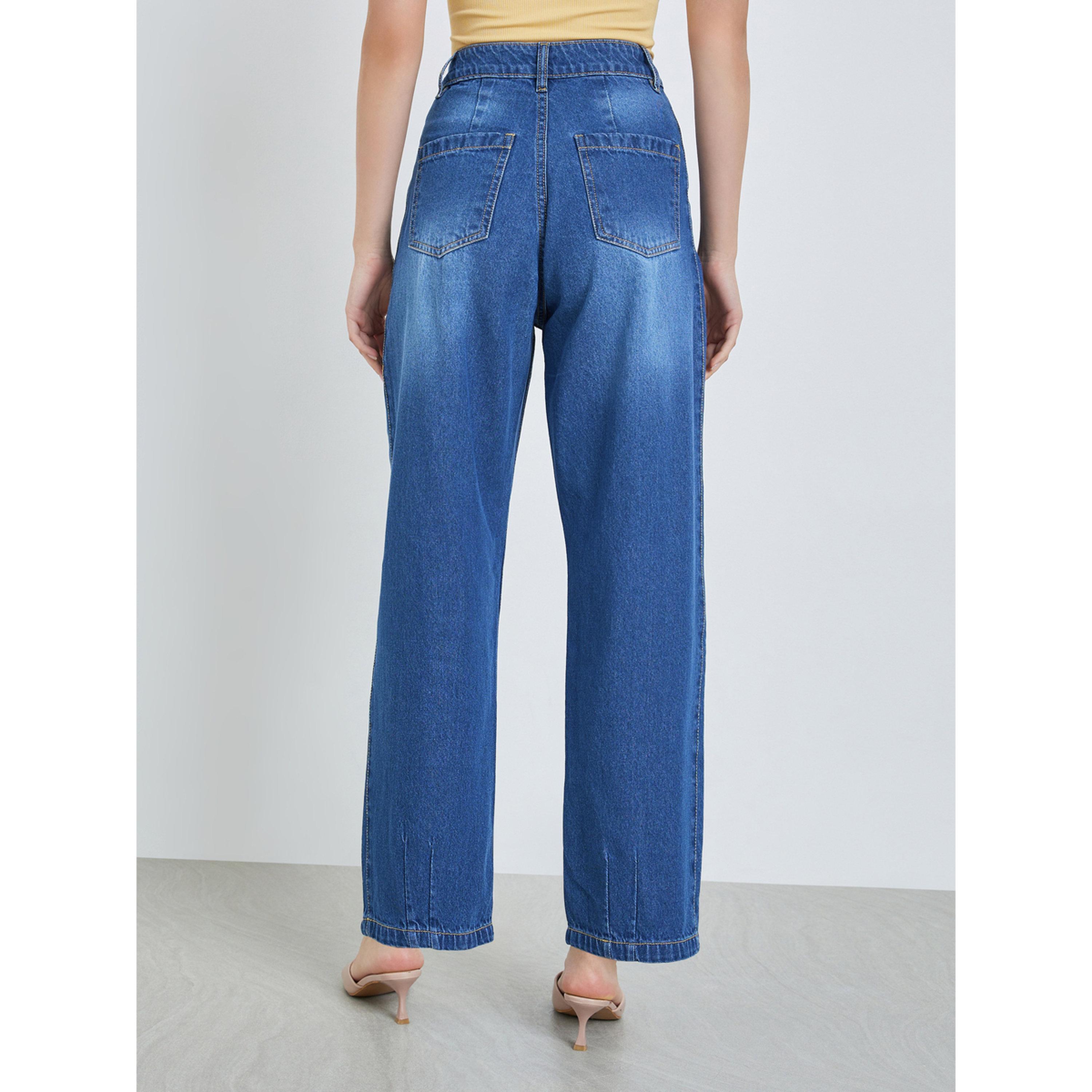 بنطال جينز قصة باريل بتفاصيل بنس-women-clothing-bottoms-jeans-image-4