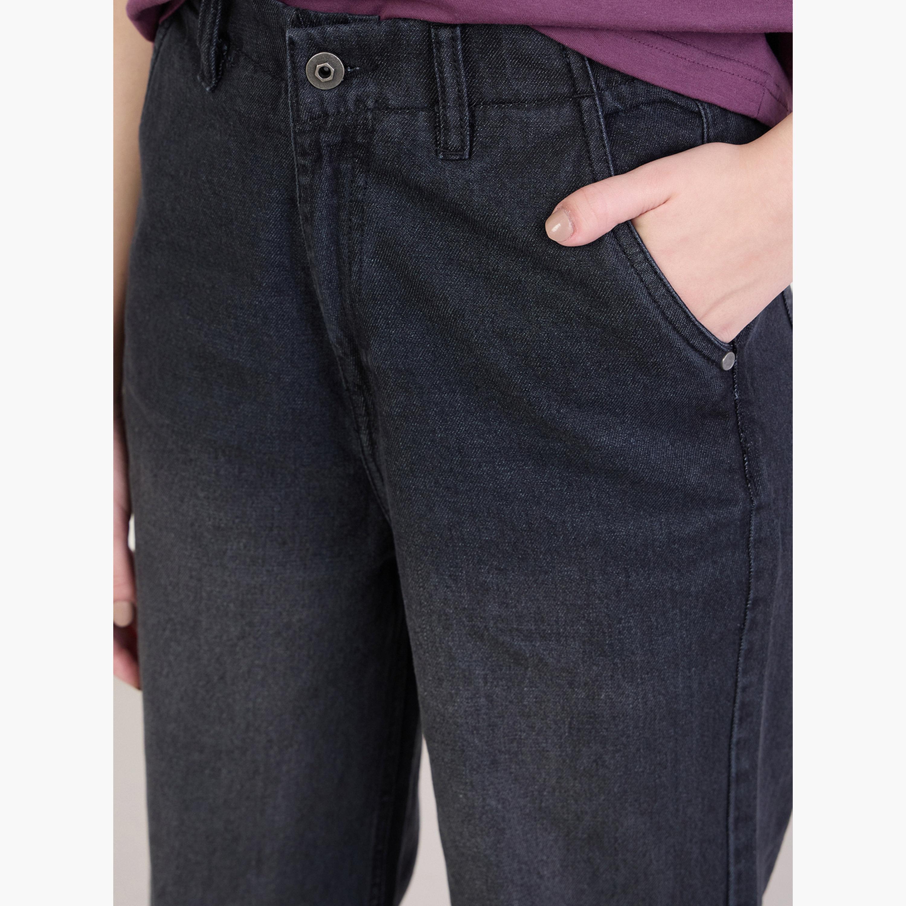 جينز بخصر عالي وأرجل واسعة-women-clothing-bottoms-jeans-image-3