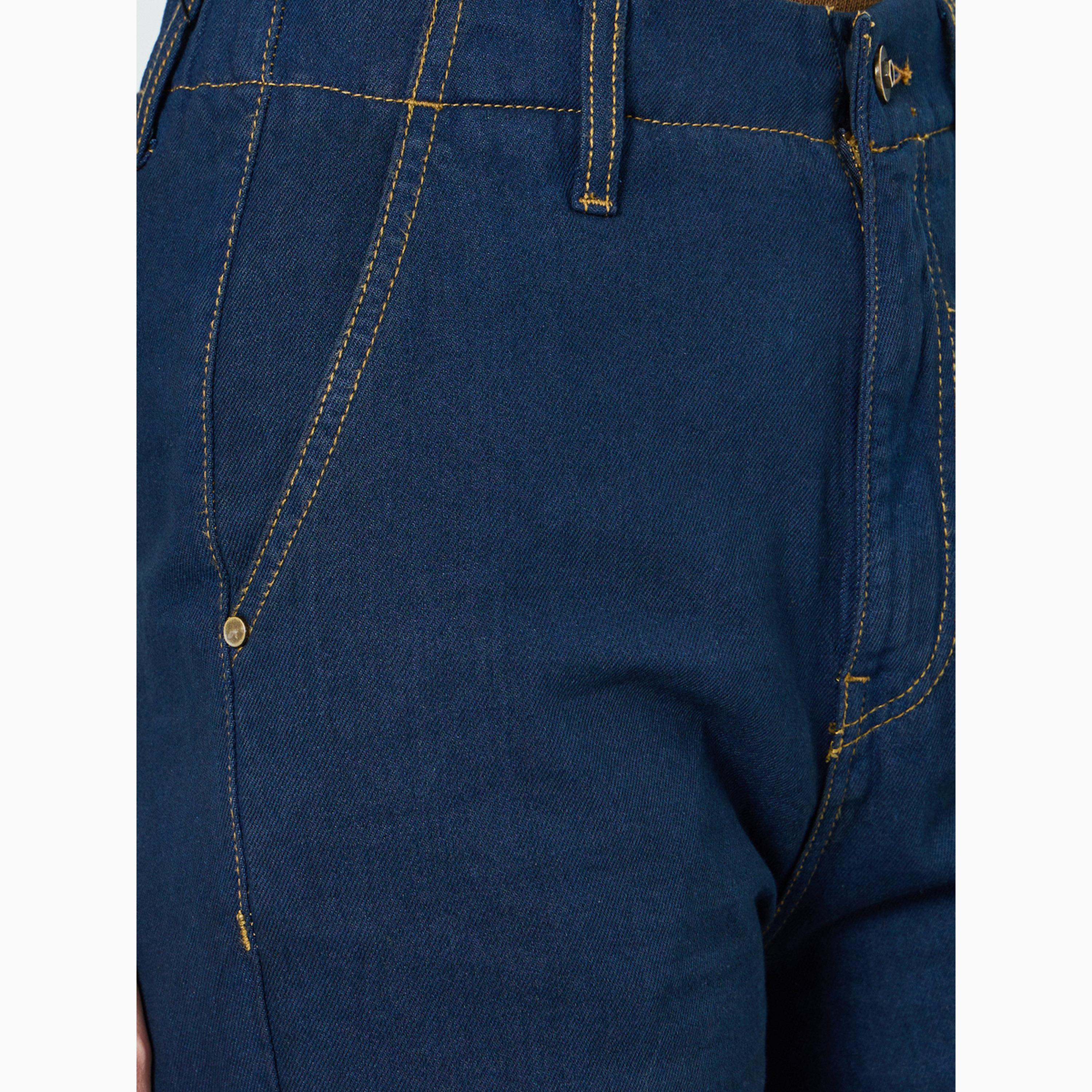 بنطال جينز بخصر مرتفع وأرجل واسعة للنساء-women-clothing-bottoms-jeans-image-3