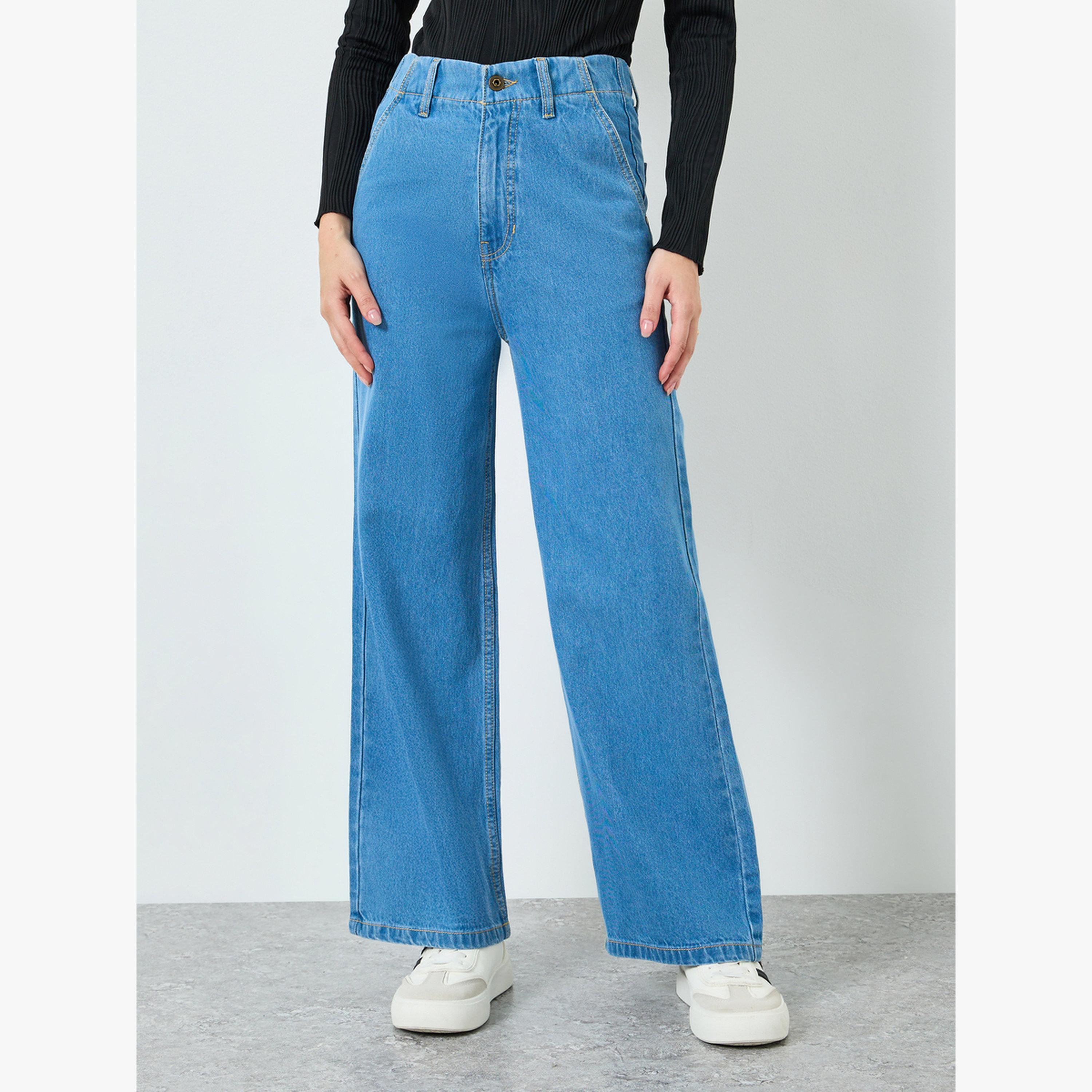Styli Women High Rise Wide Leg Jeans-women-clothing-bottoms-jeans-image-1