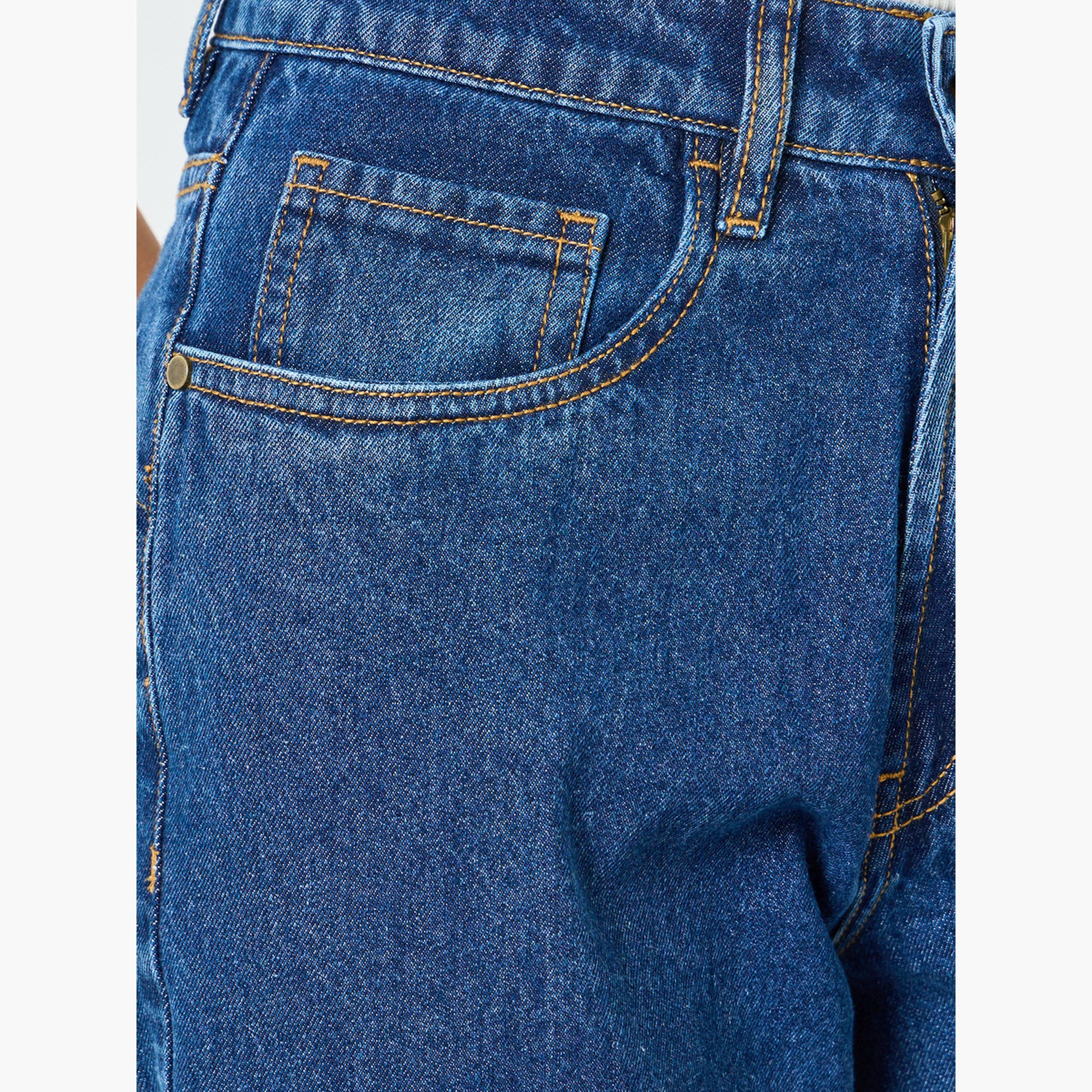 Styli Women Dark Blue High Rise Relaxed Fit Jeans-women-clothing-bottoms-jeans-image-3